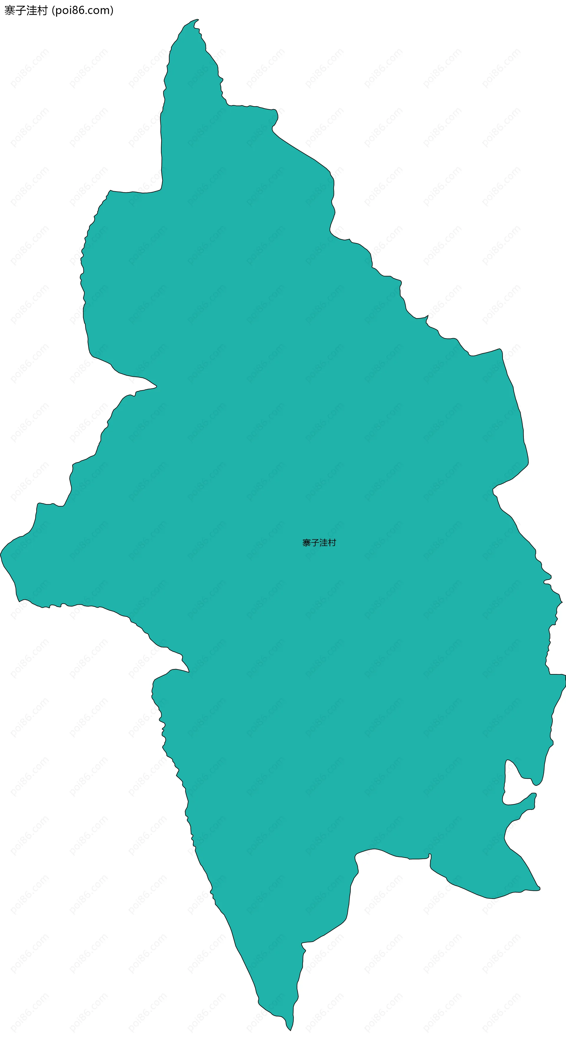 寨子洼村边界地图