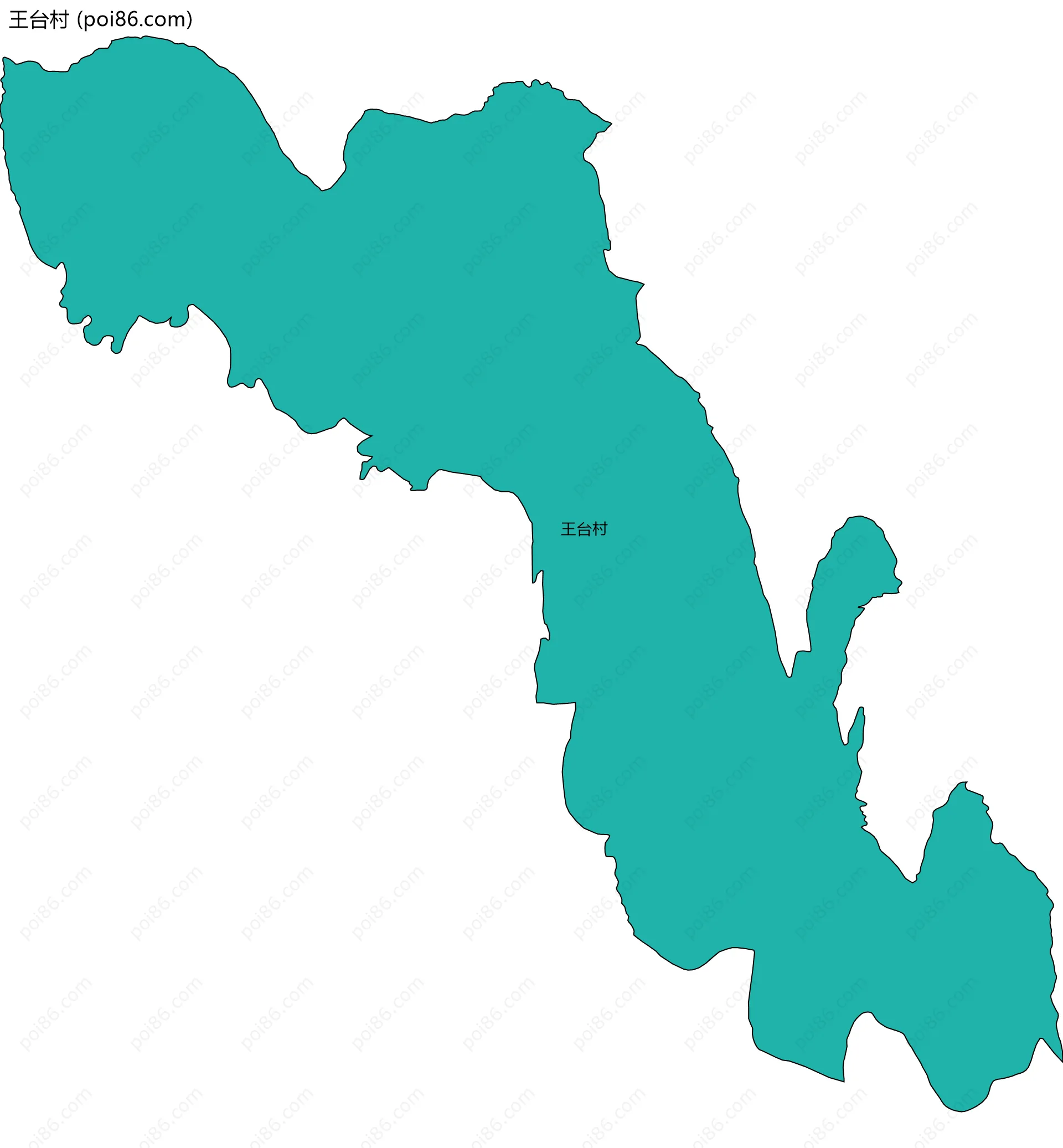 王台村边界地图
