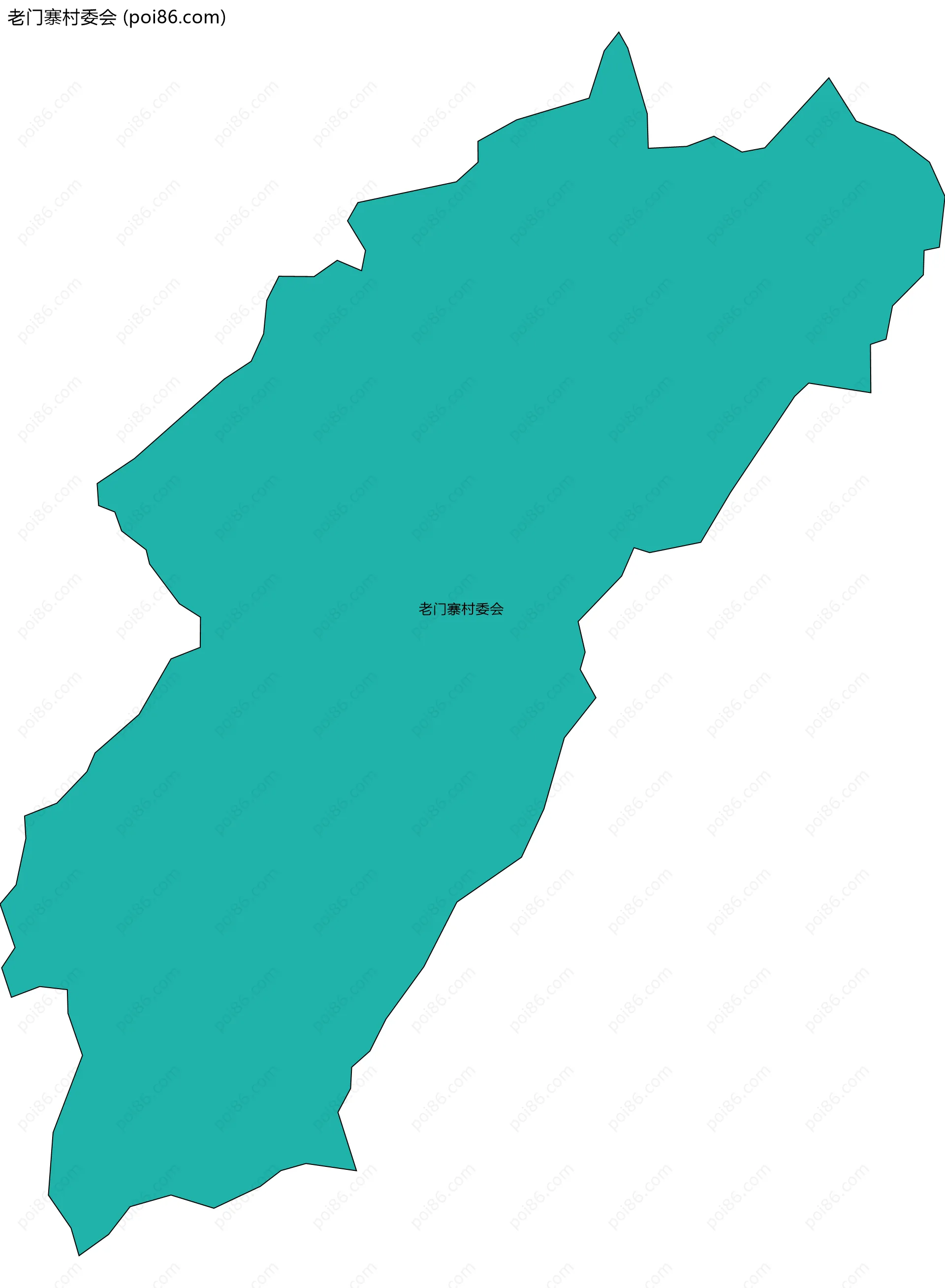 老门寨村委会边界地图