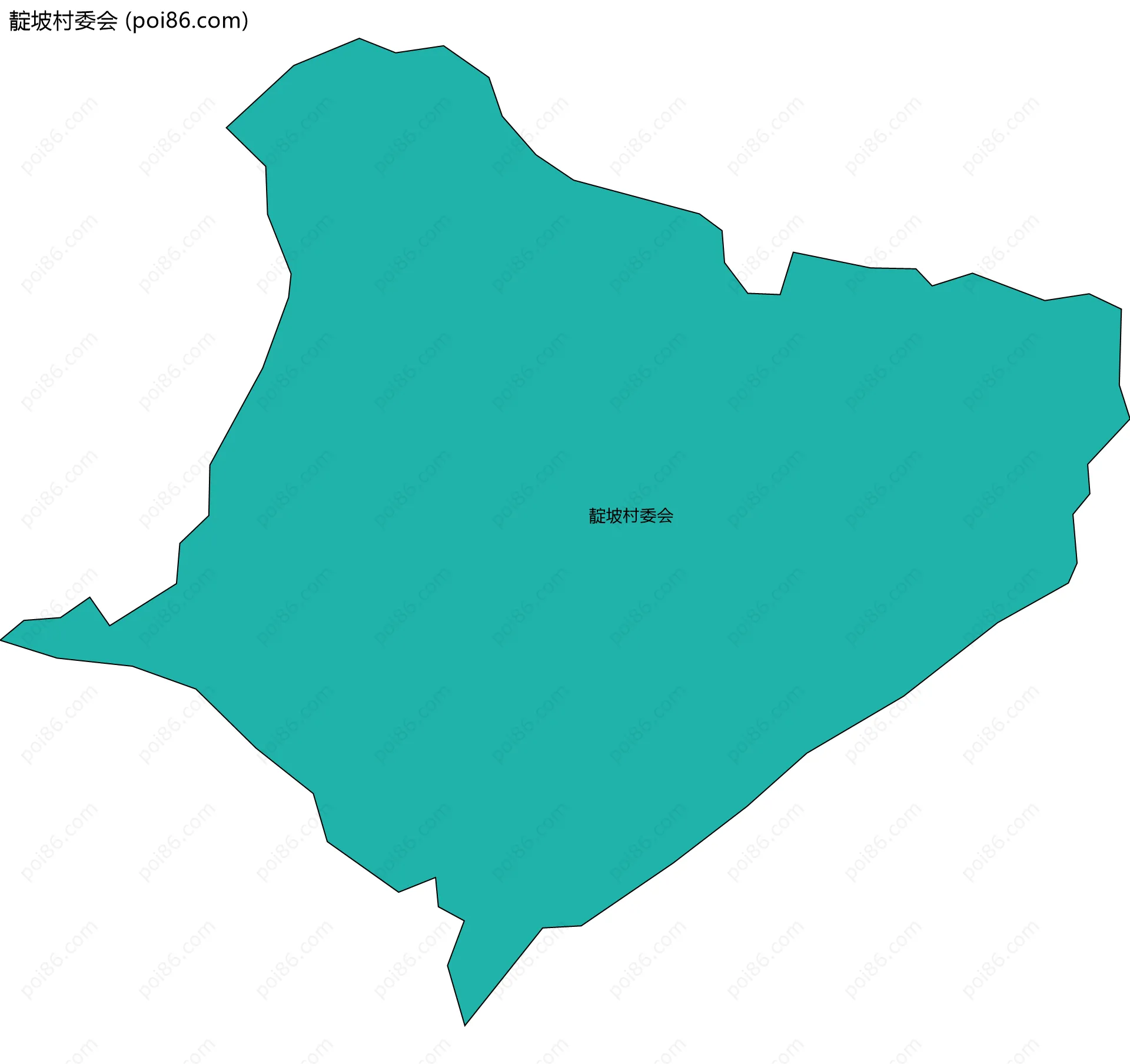 靛坡村委会边界地图