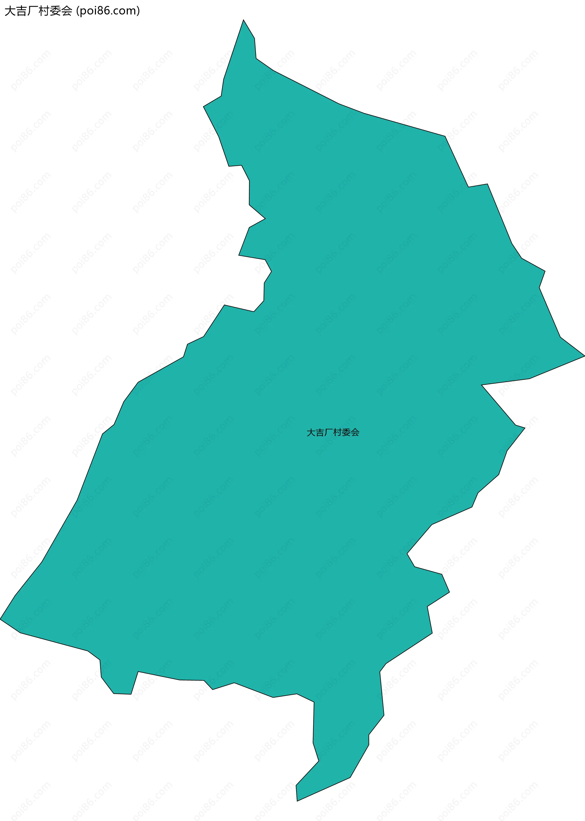 大吉厂村委会边界地图