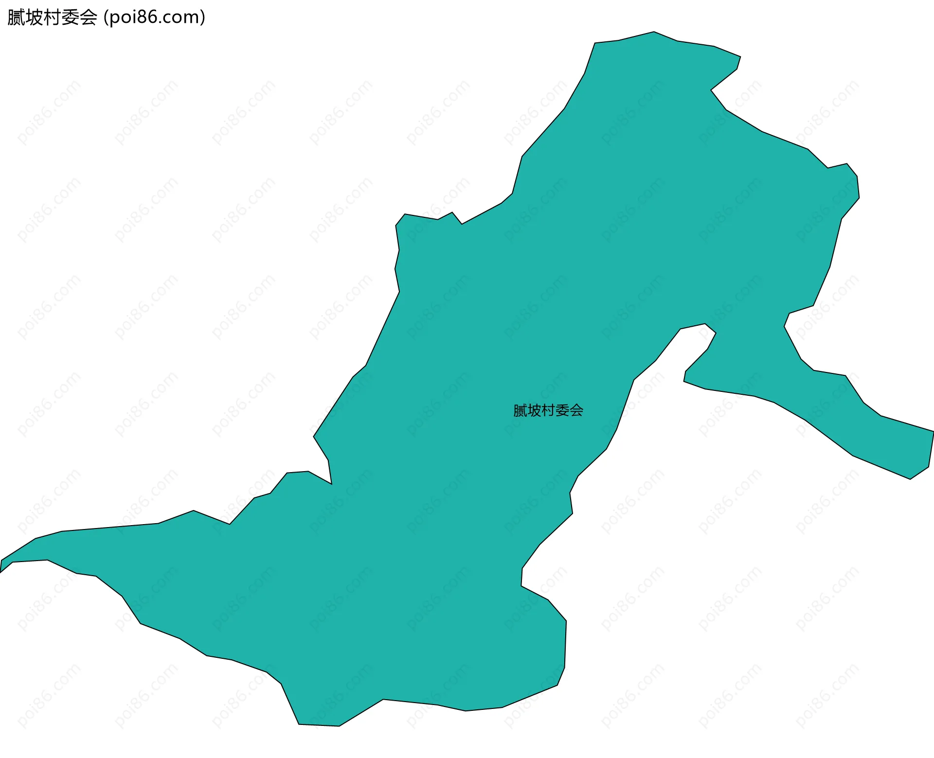 腻坡村委会边界地图