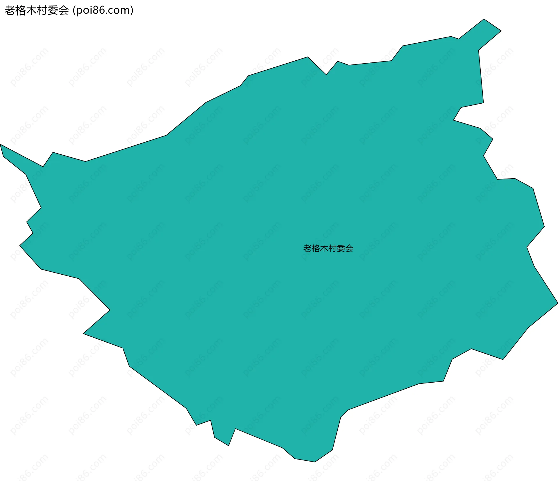 老格木村委会边界地图