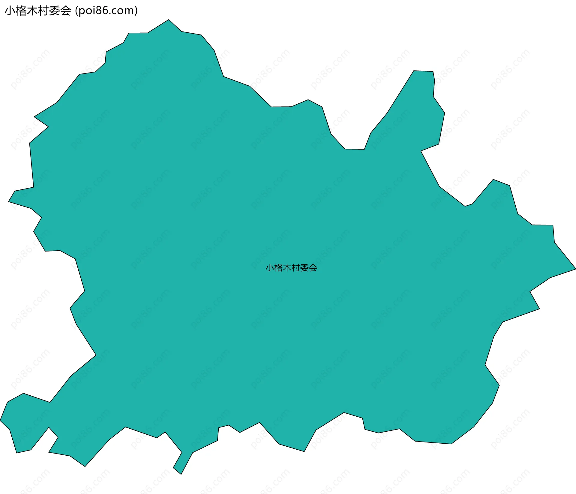 小格木村委会边界地图