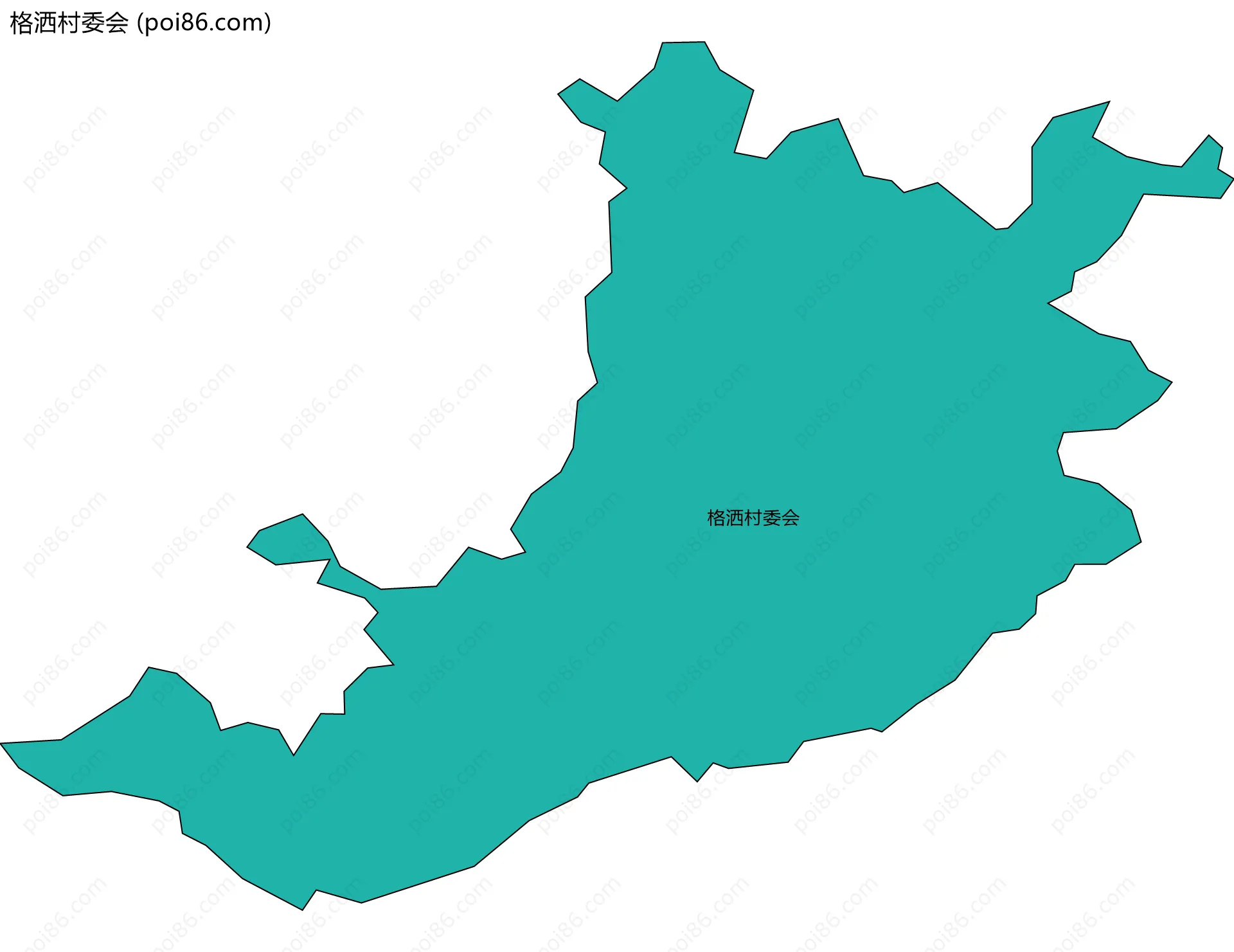 格洒村委会边界地图