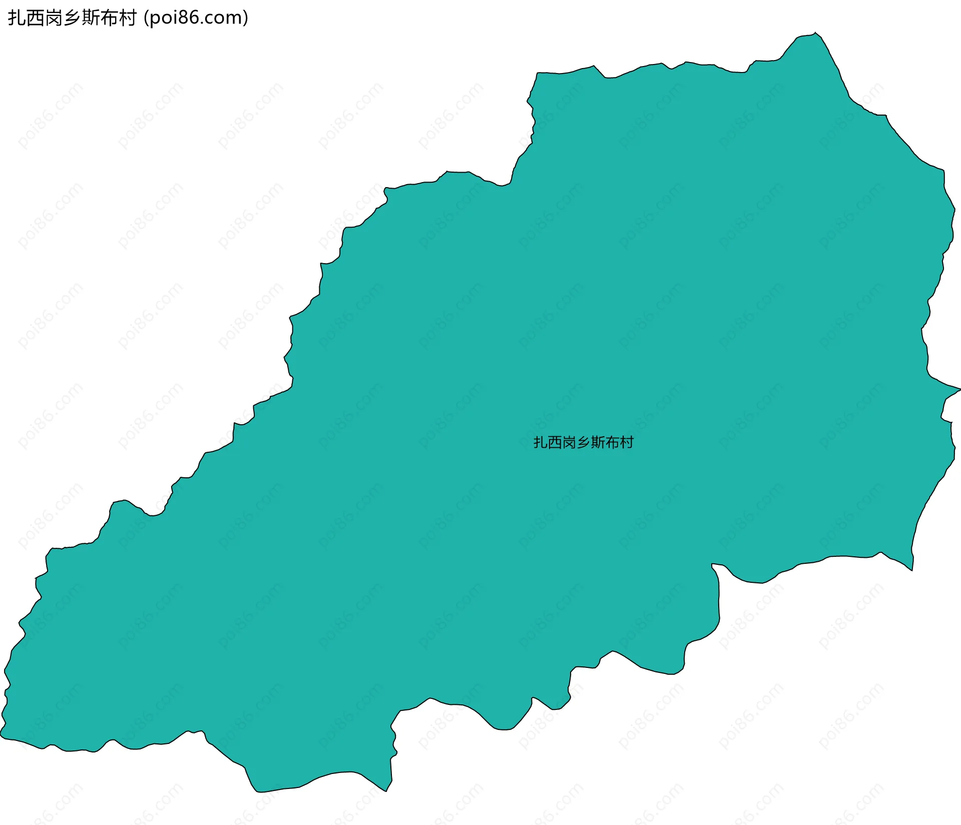 扎西岗乡斯布村边界地图