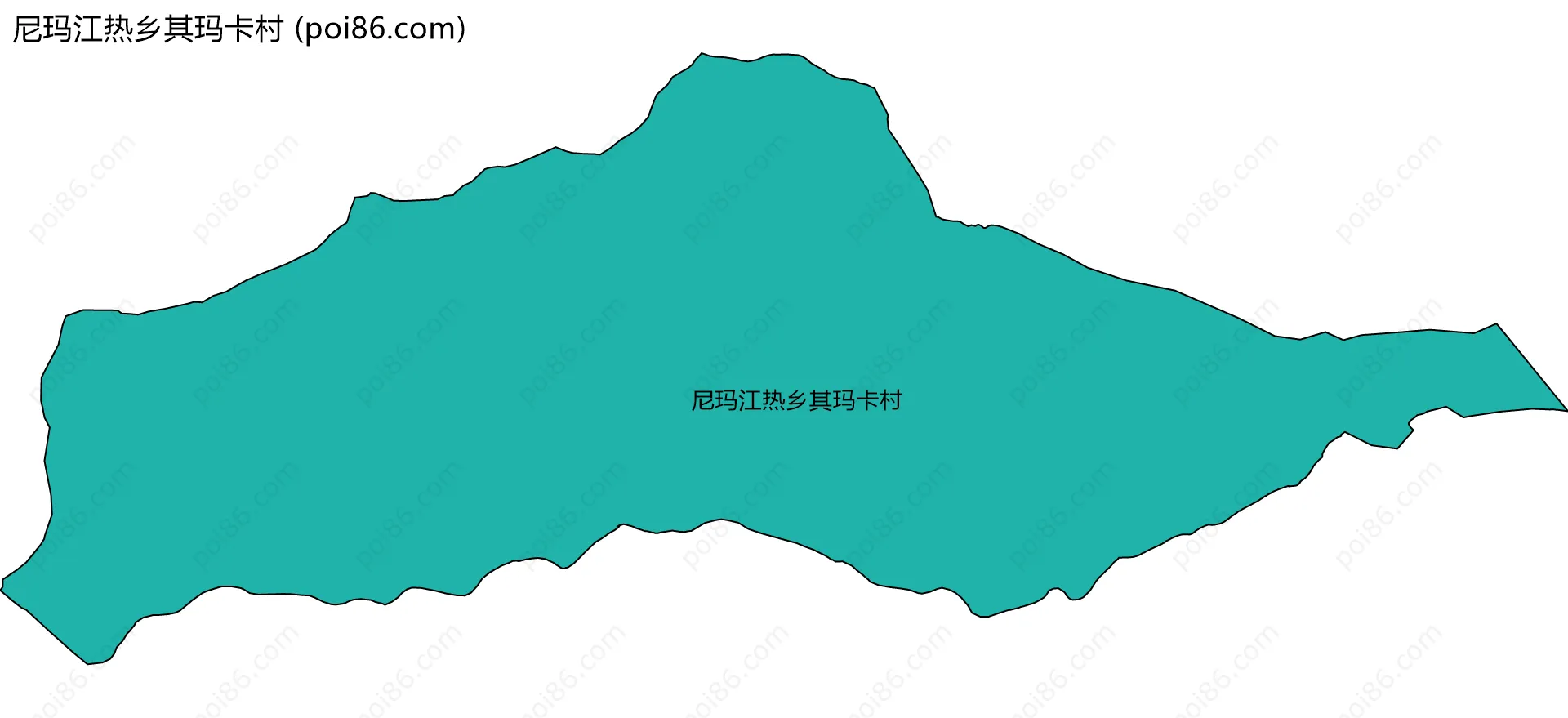 尼玛江热乡其玛卡村边界地图