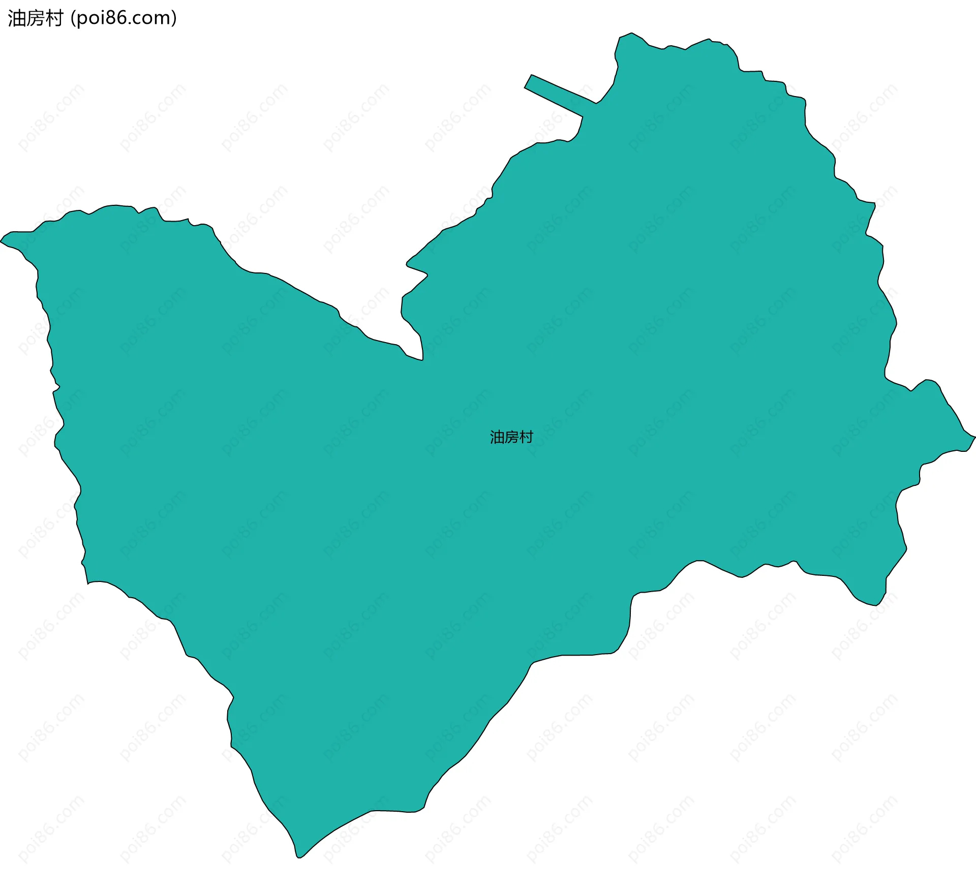 油房村边界地图