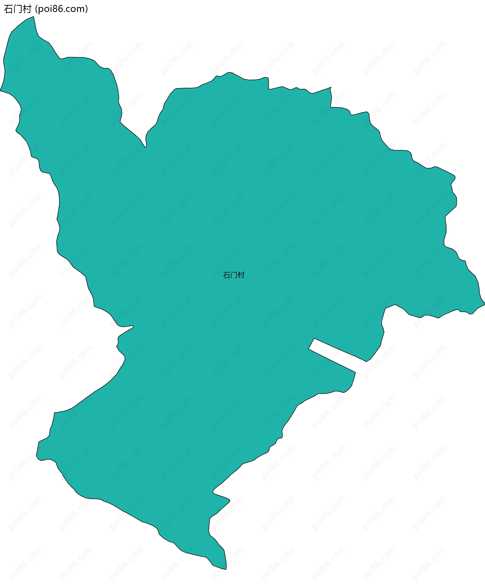 石门村边界地图