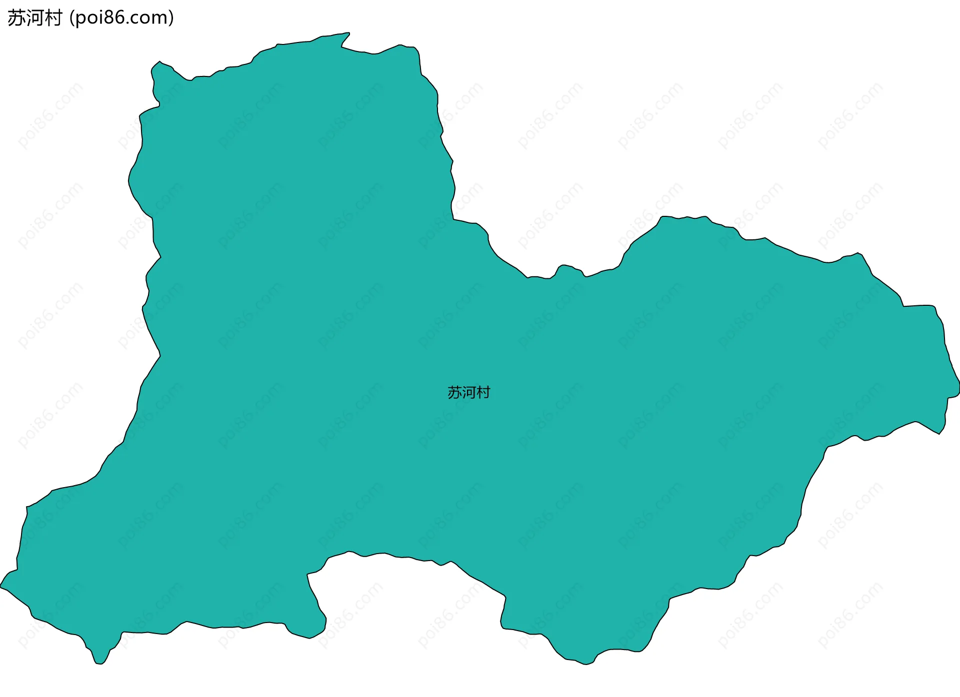 苏河村边界地图