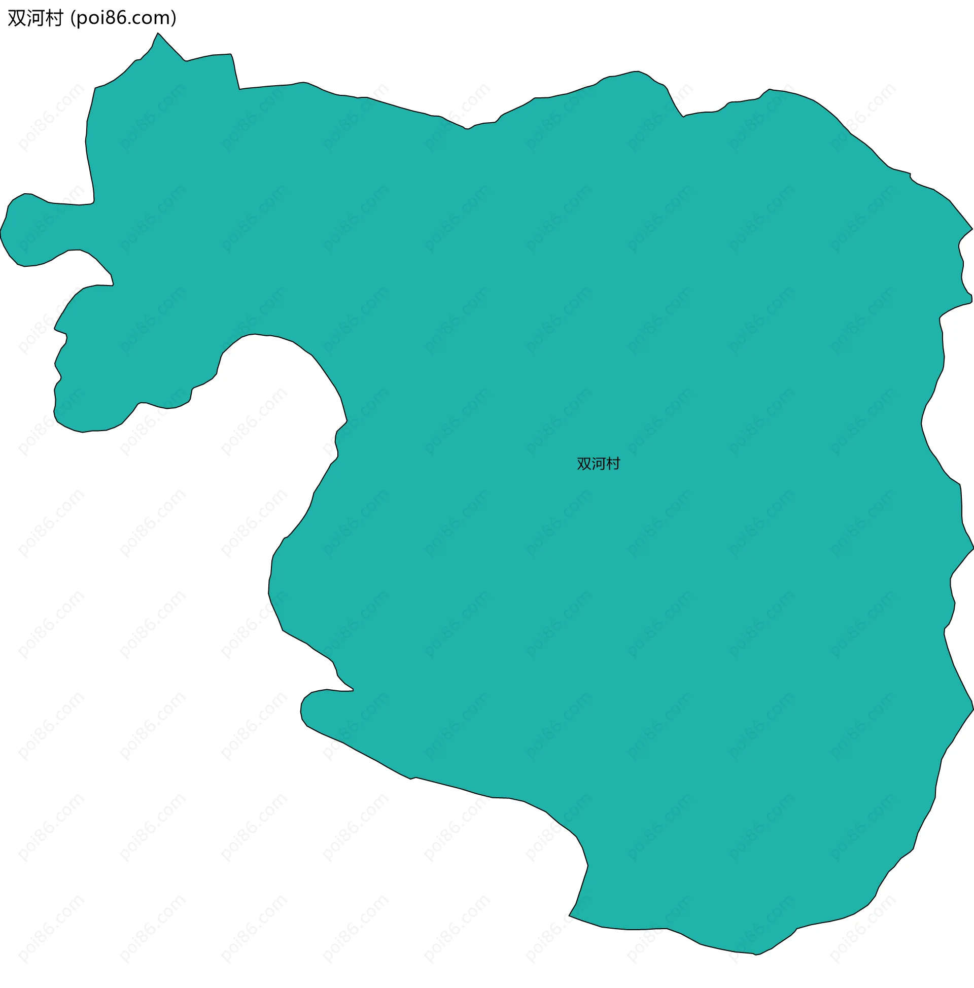 双河村边界地图