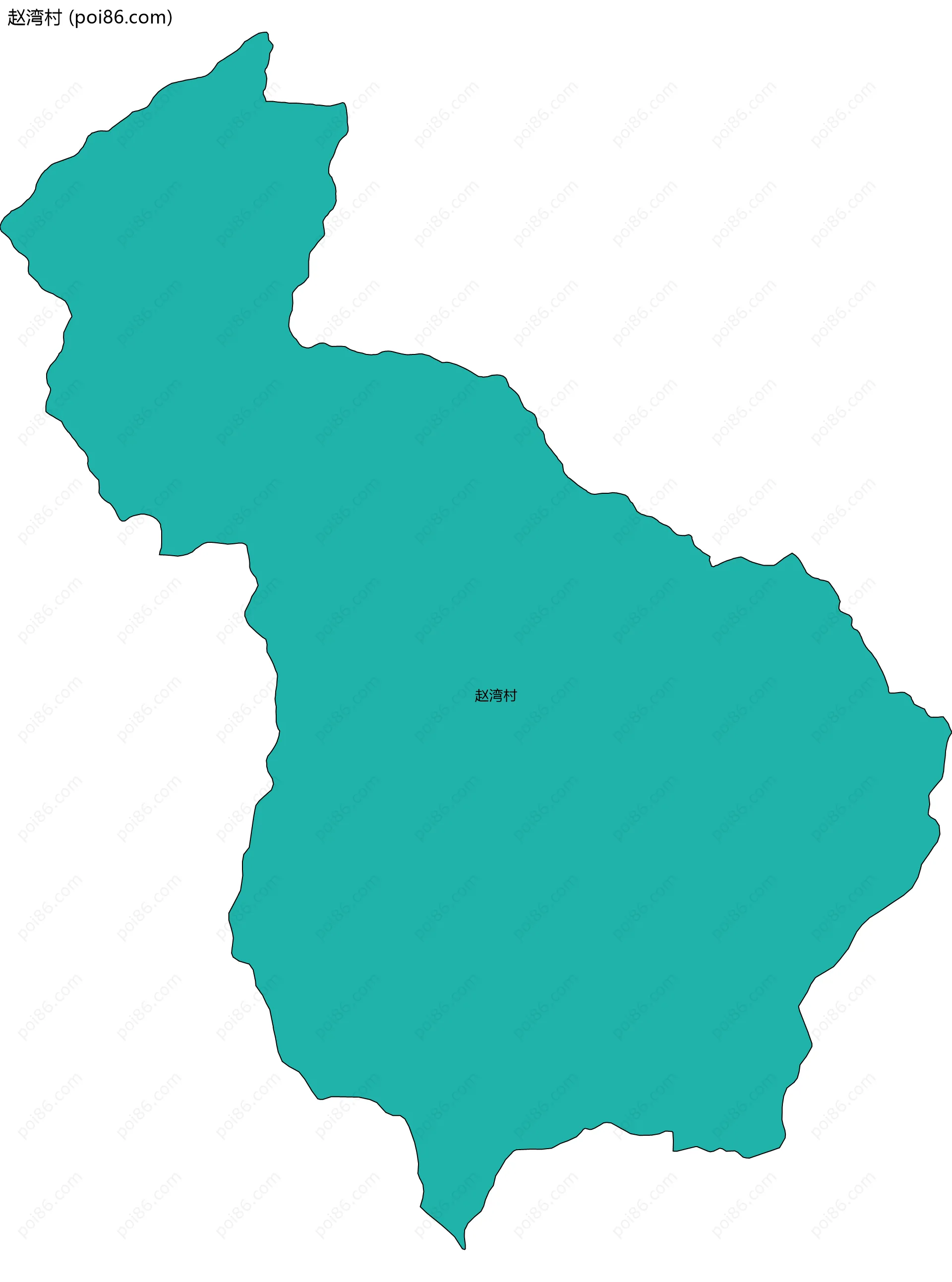 赵湾村边界地图