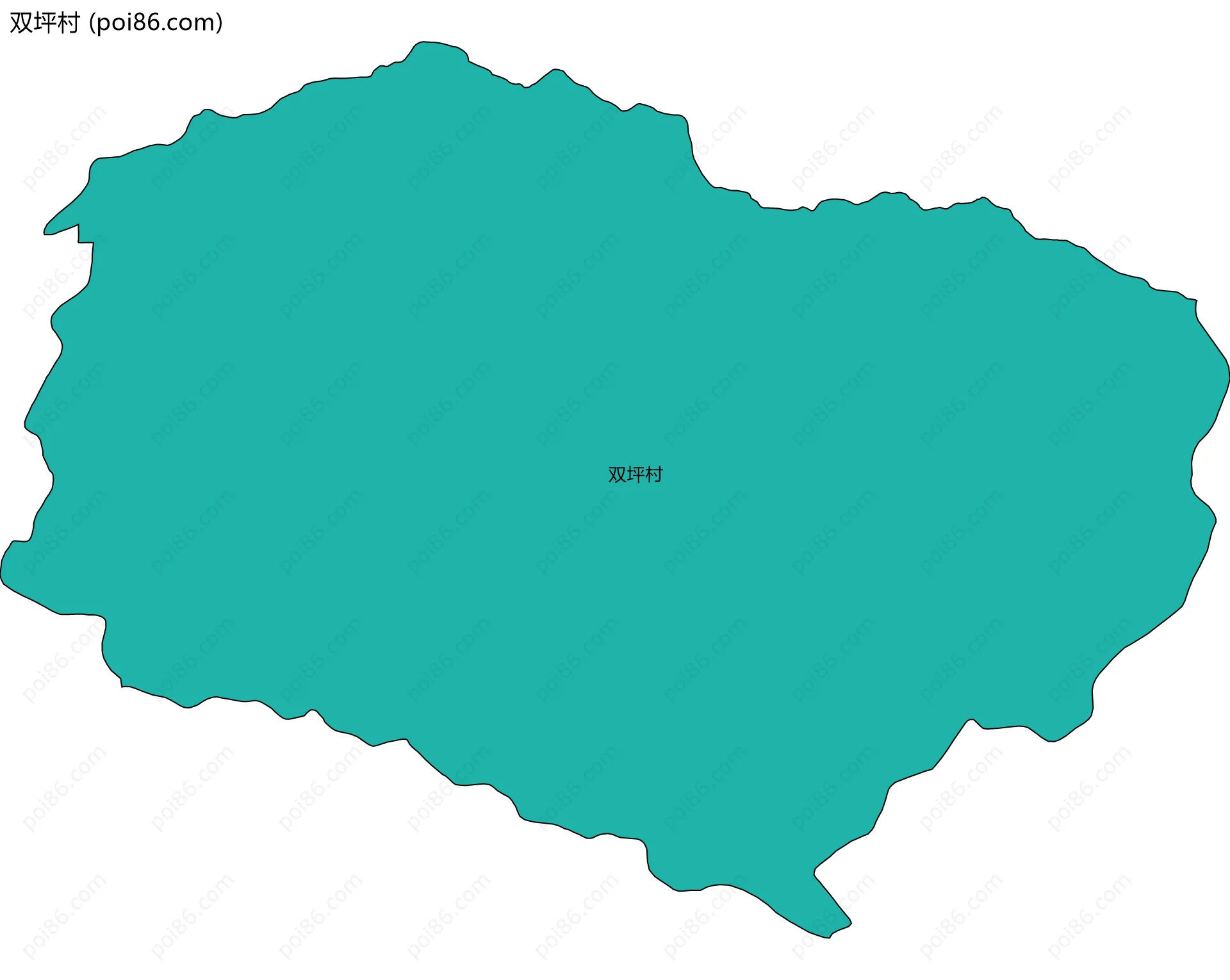 双坪村边界地图