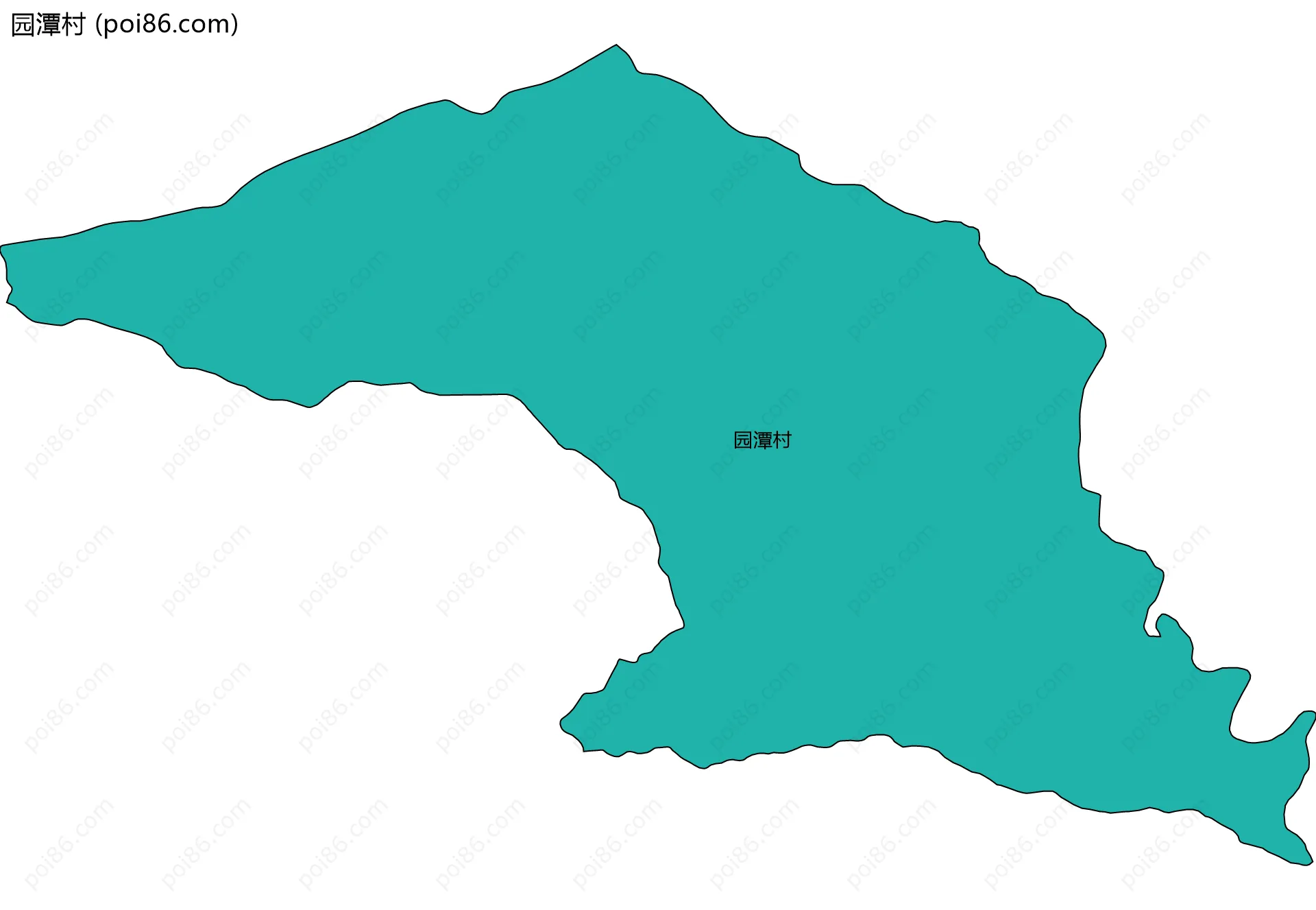 园潭村边界地图