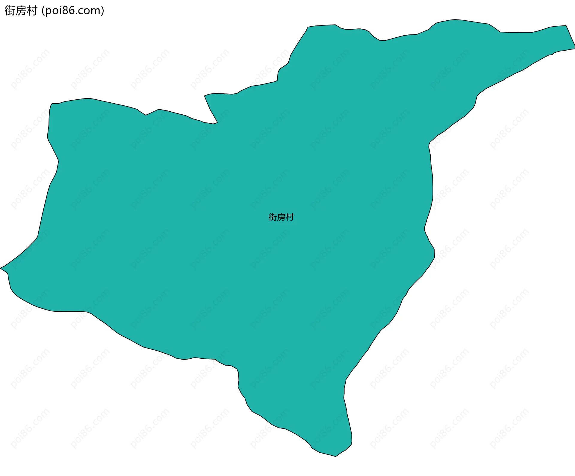 街房村边界地图