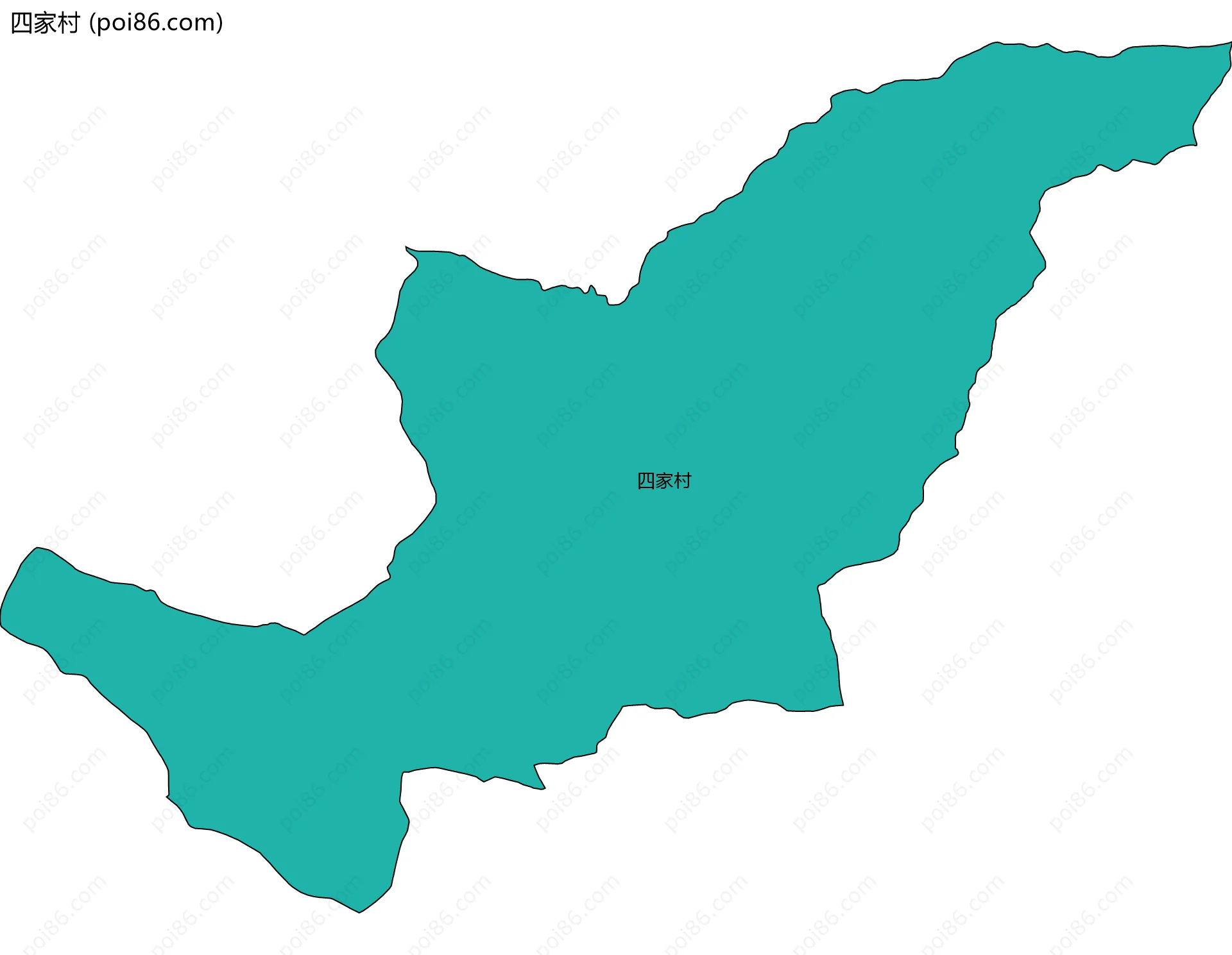 四家村边界地图