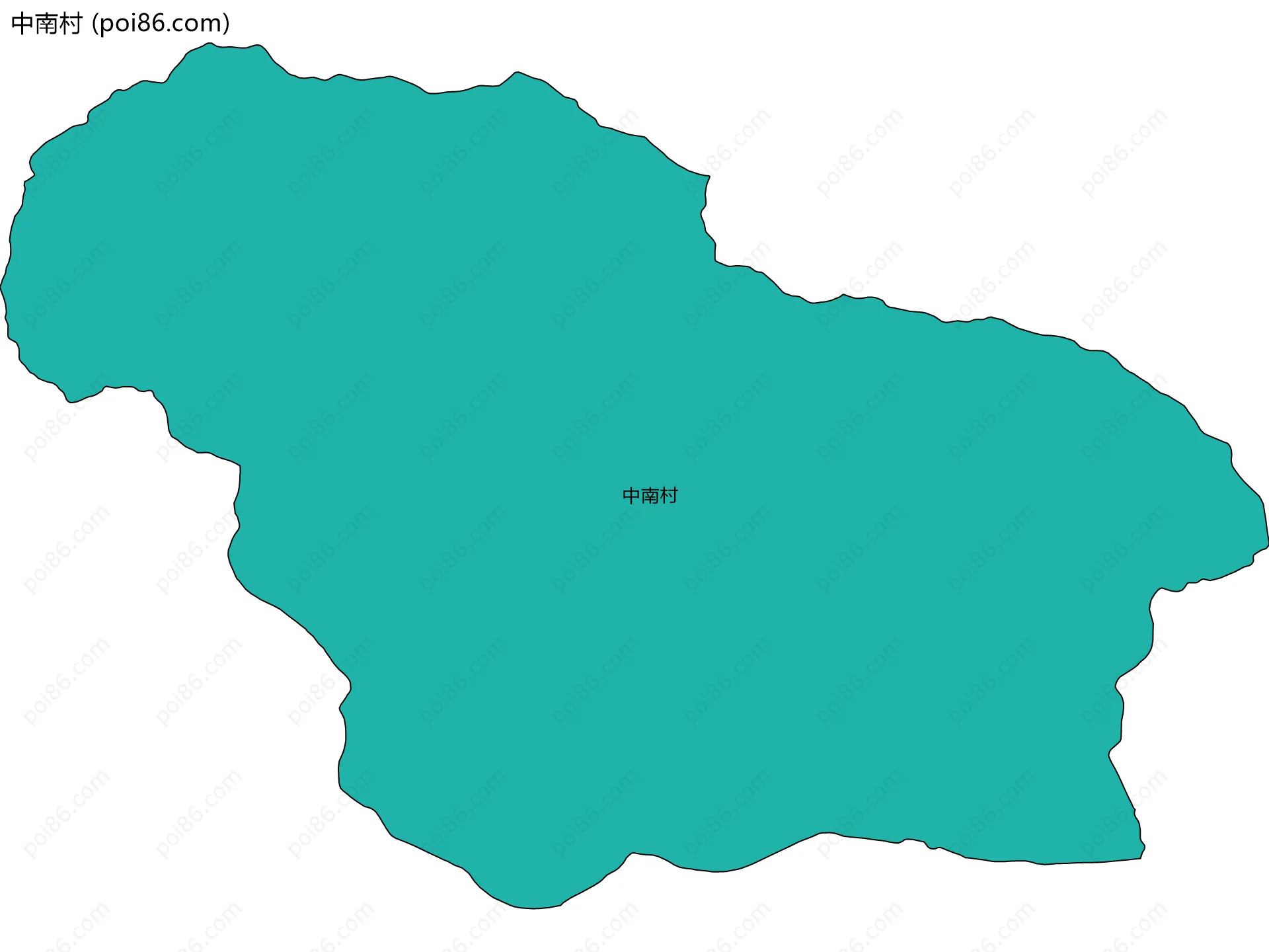 中南村边界地图