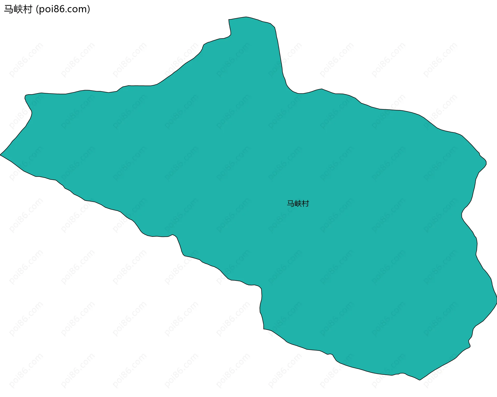 马峡村边界地图