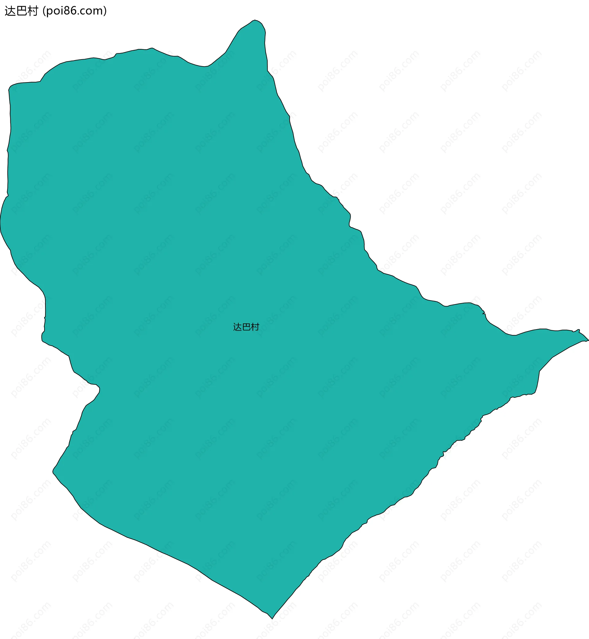 达巴村边界地图