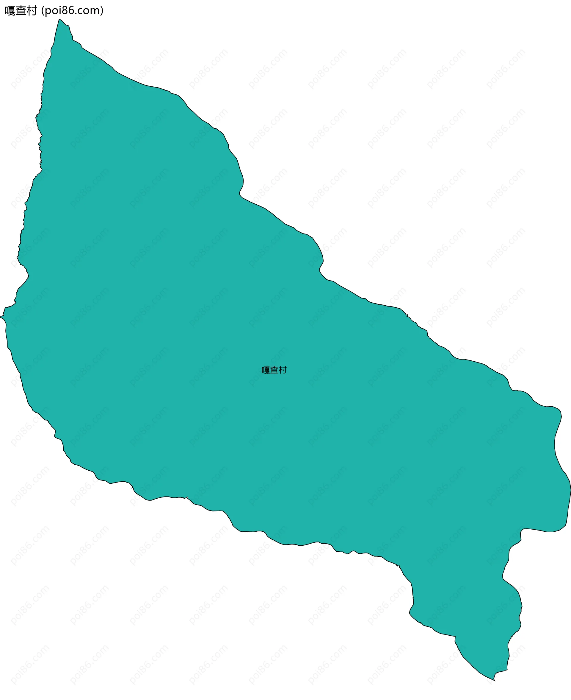 嘎查村边界地图