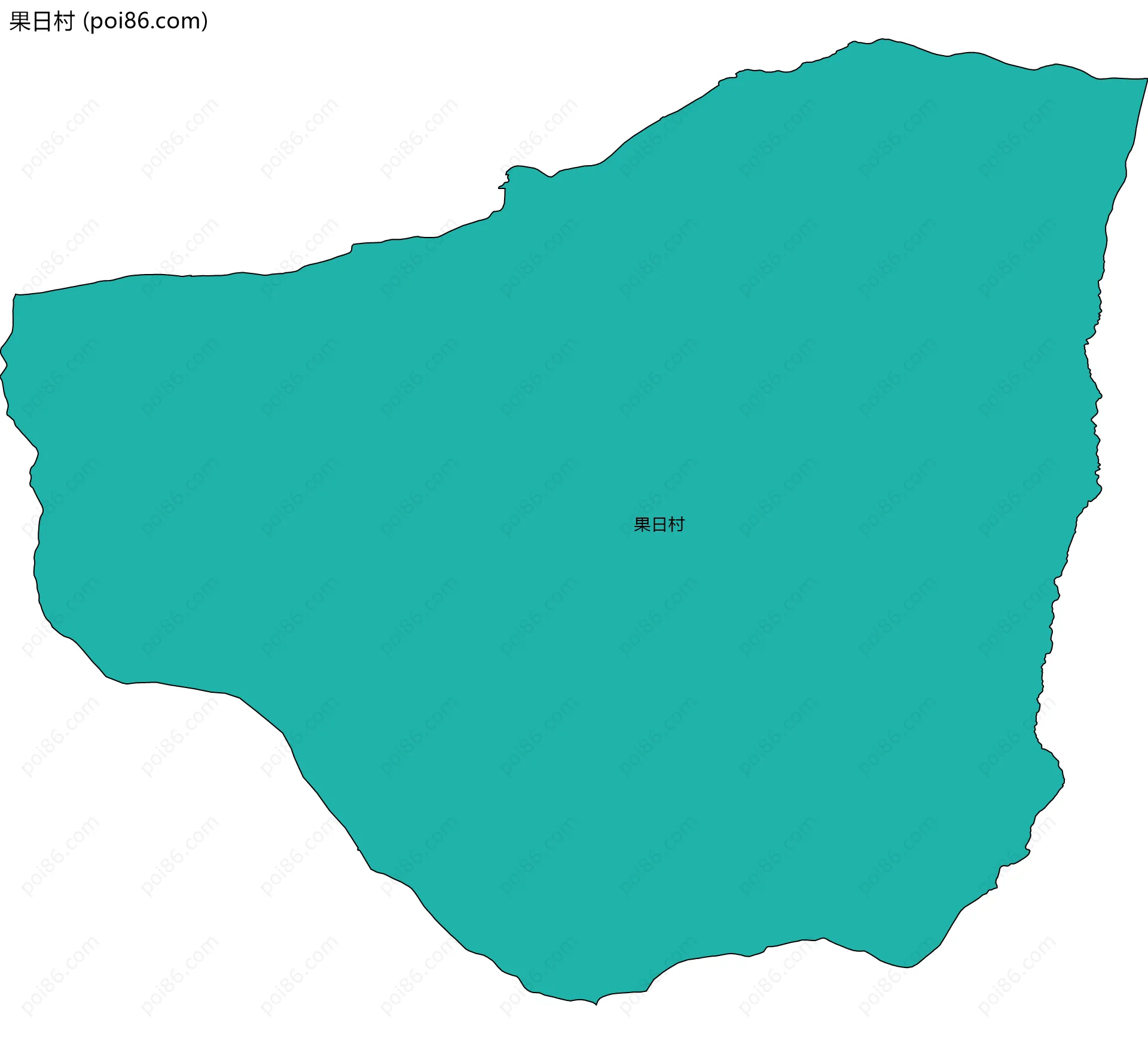果日村边界地图