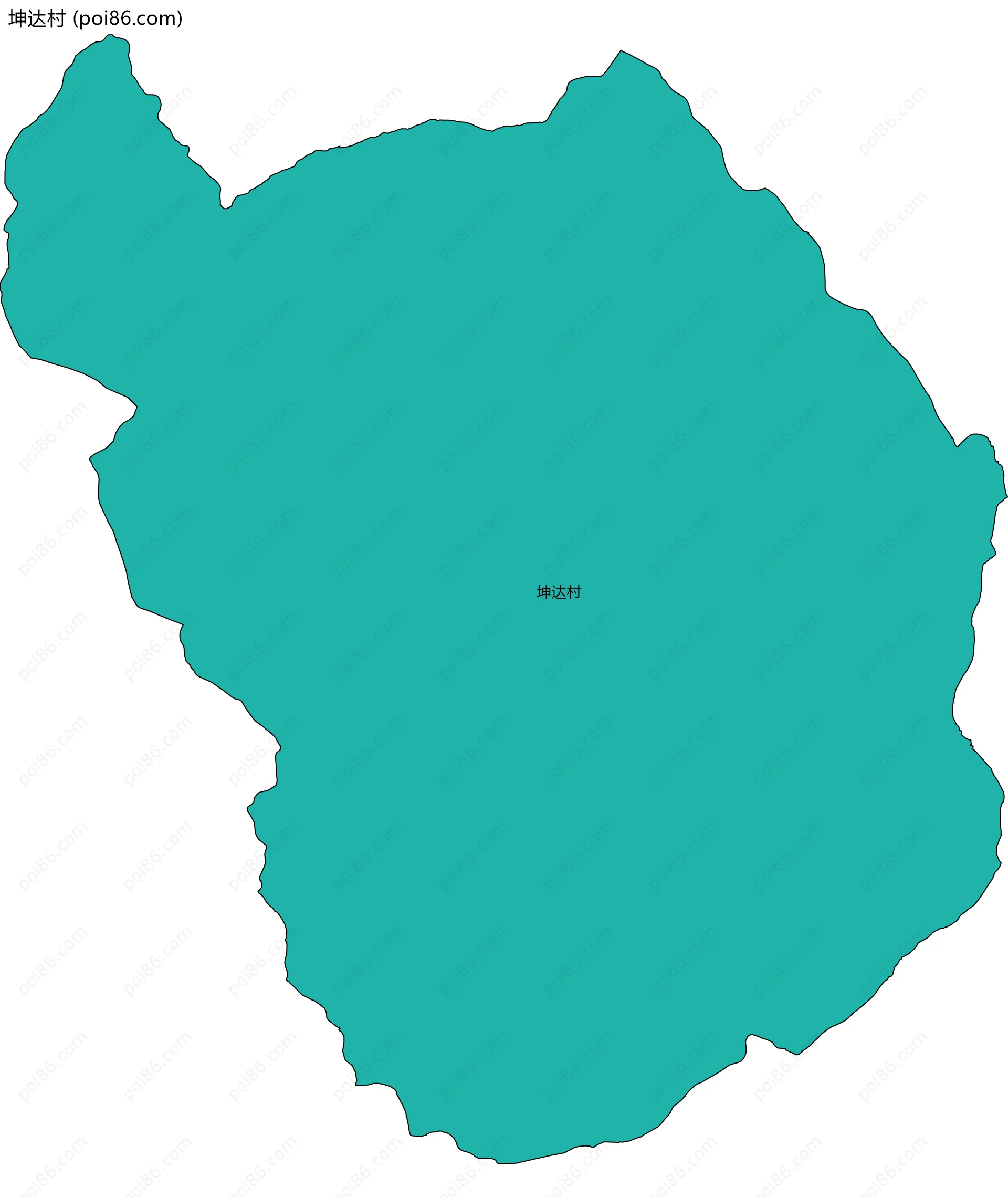 坤达村边界地图