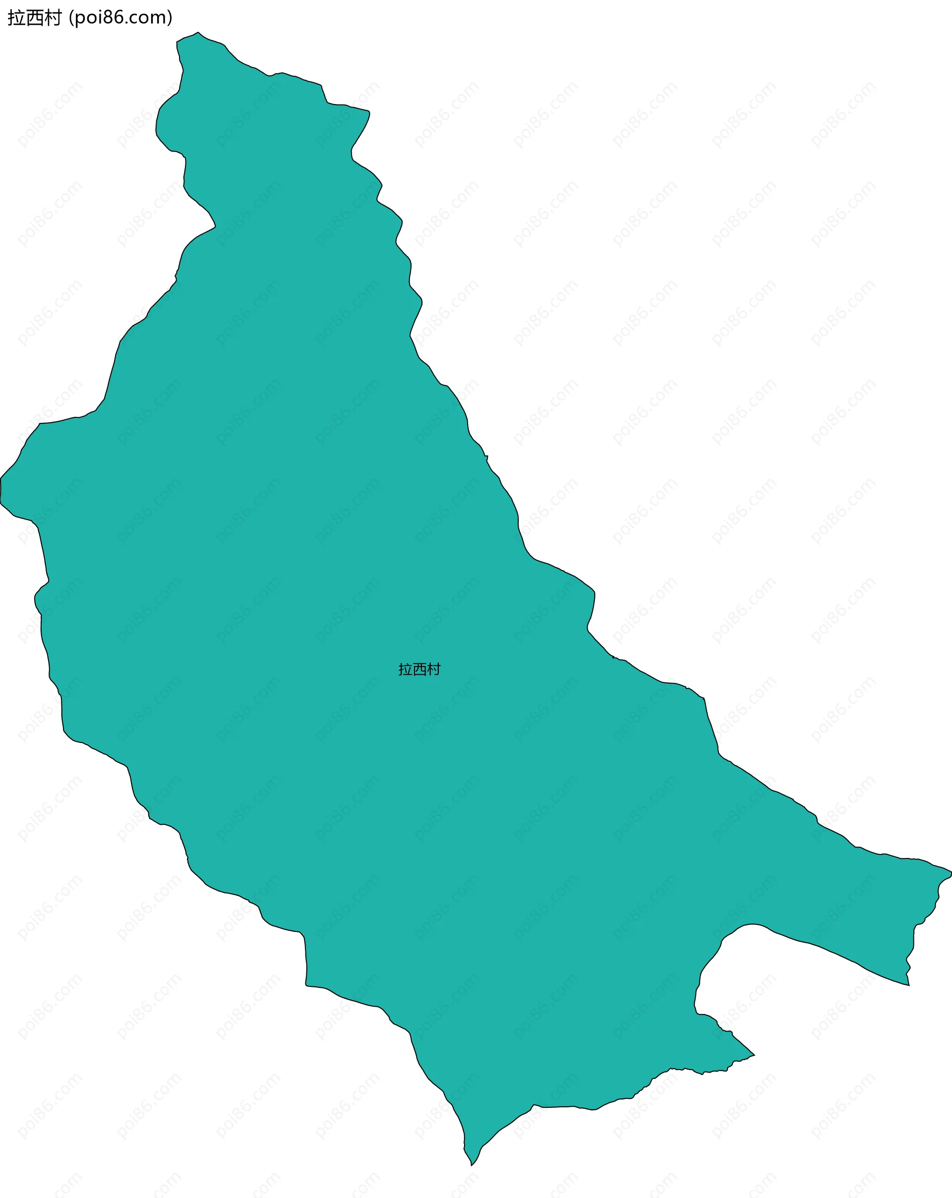 拉西村边界地图