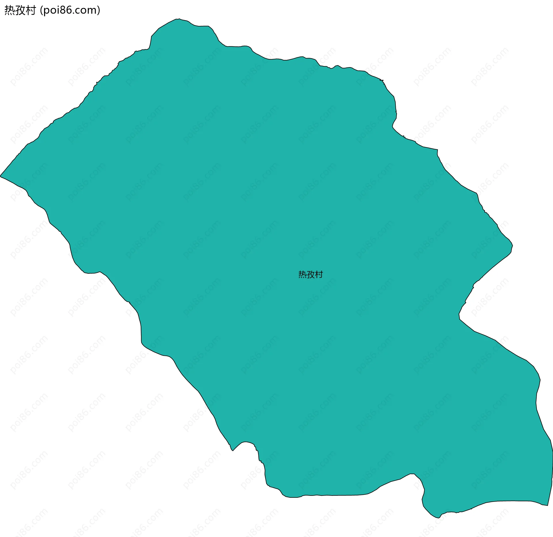 热孜村边界地图