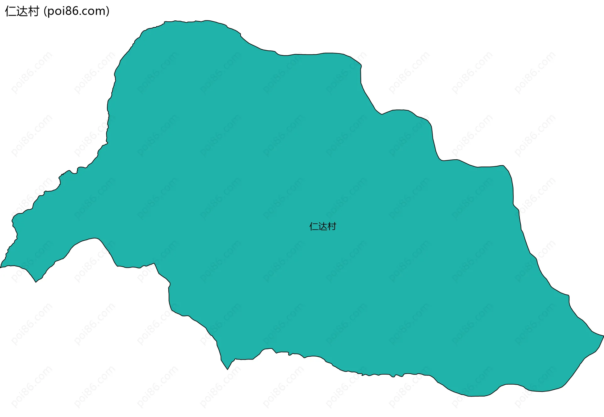 仁达村边界地图