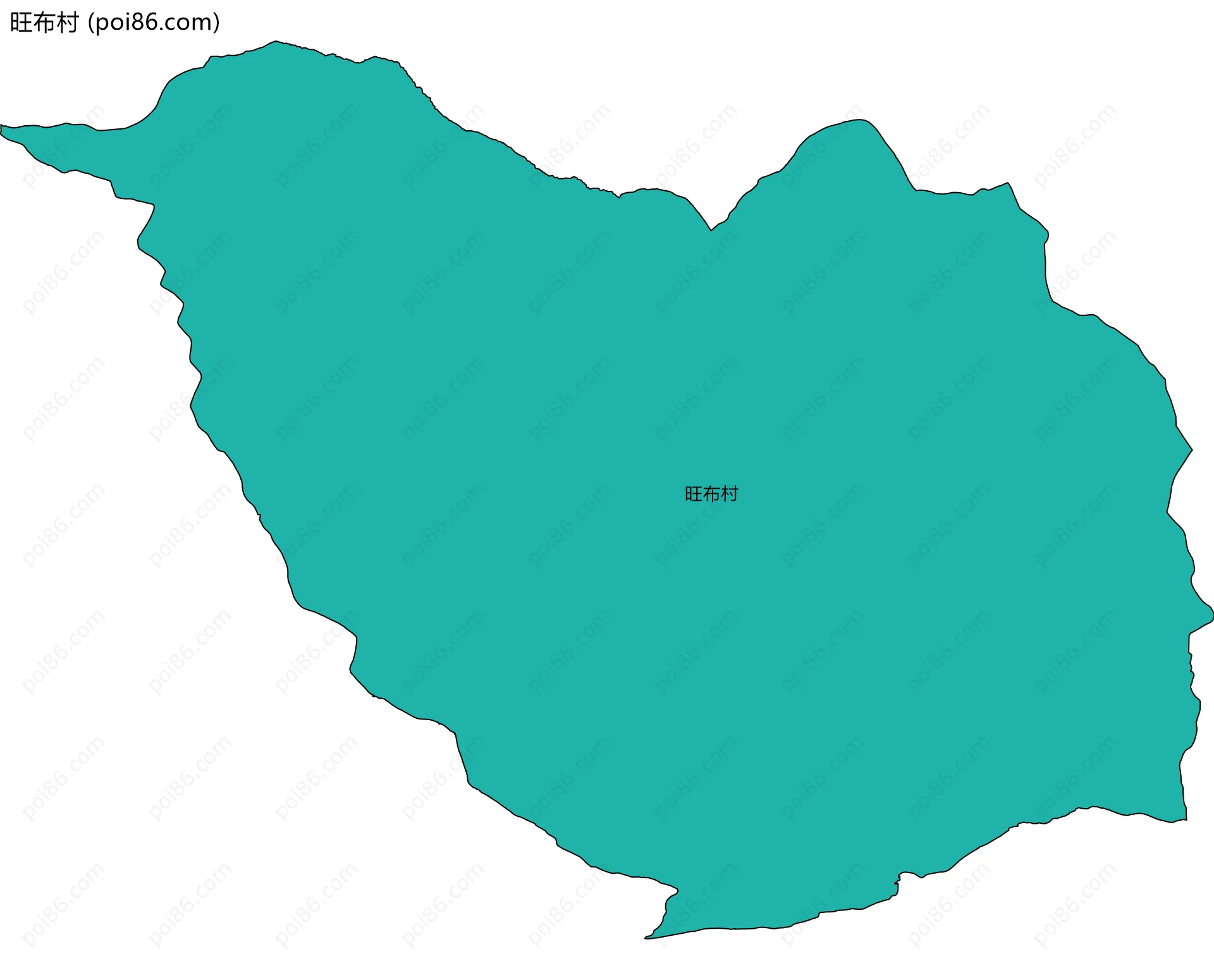 旺布村边界地图