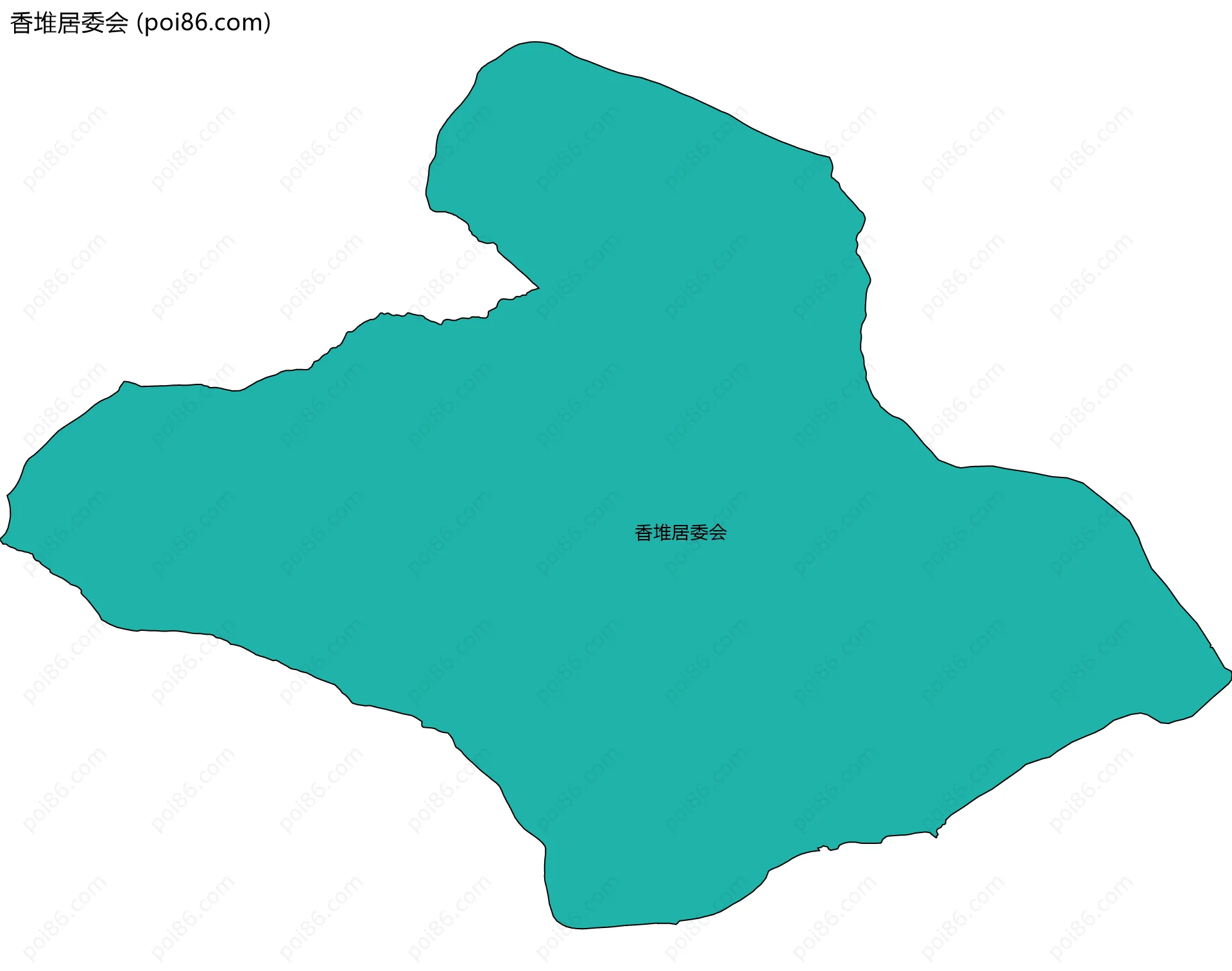 香堆居委会边界地图