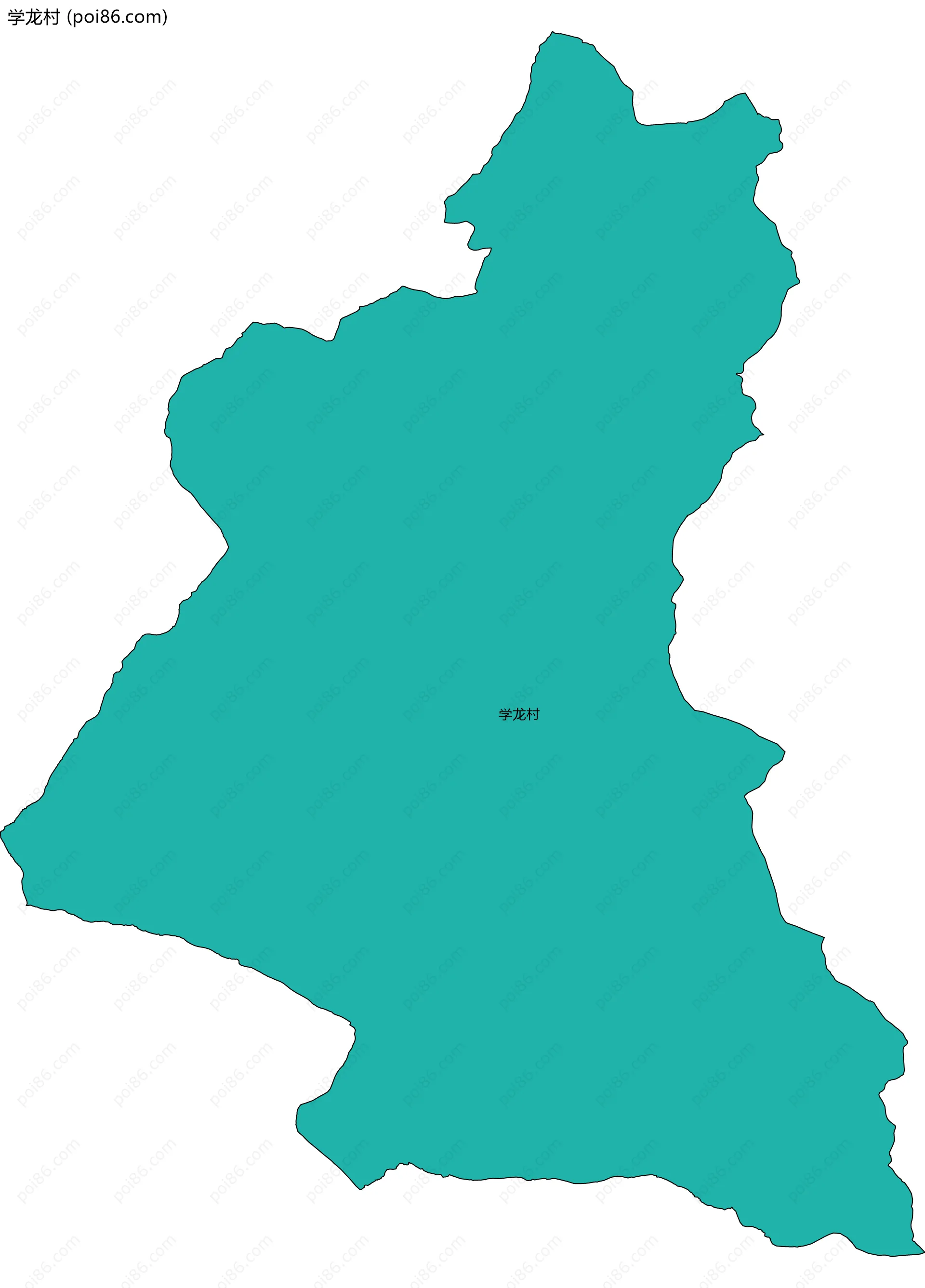 学龙村边界地图