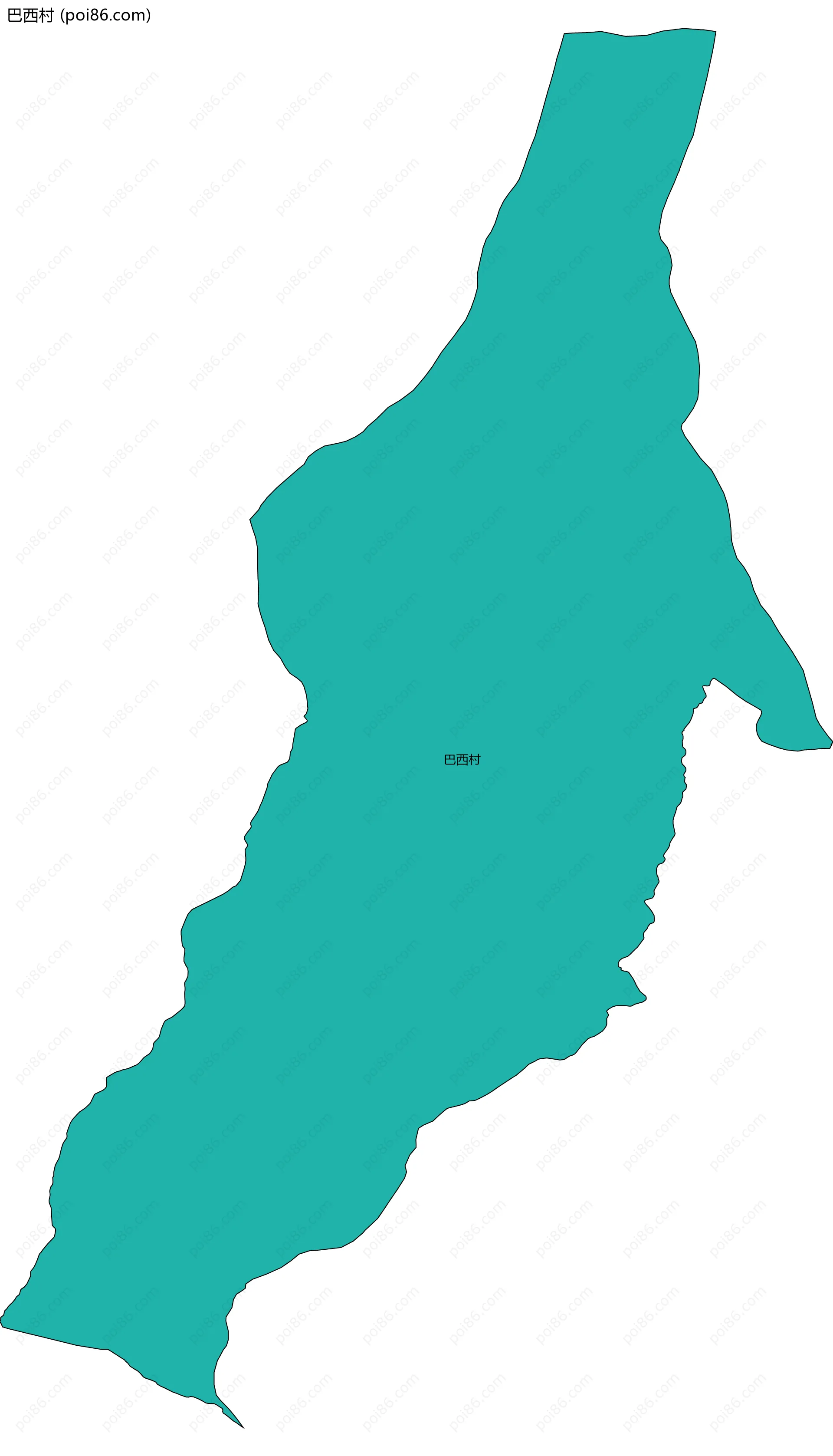 巴西村边界地图