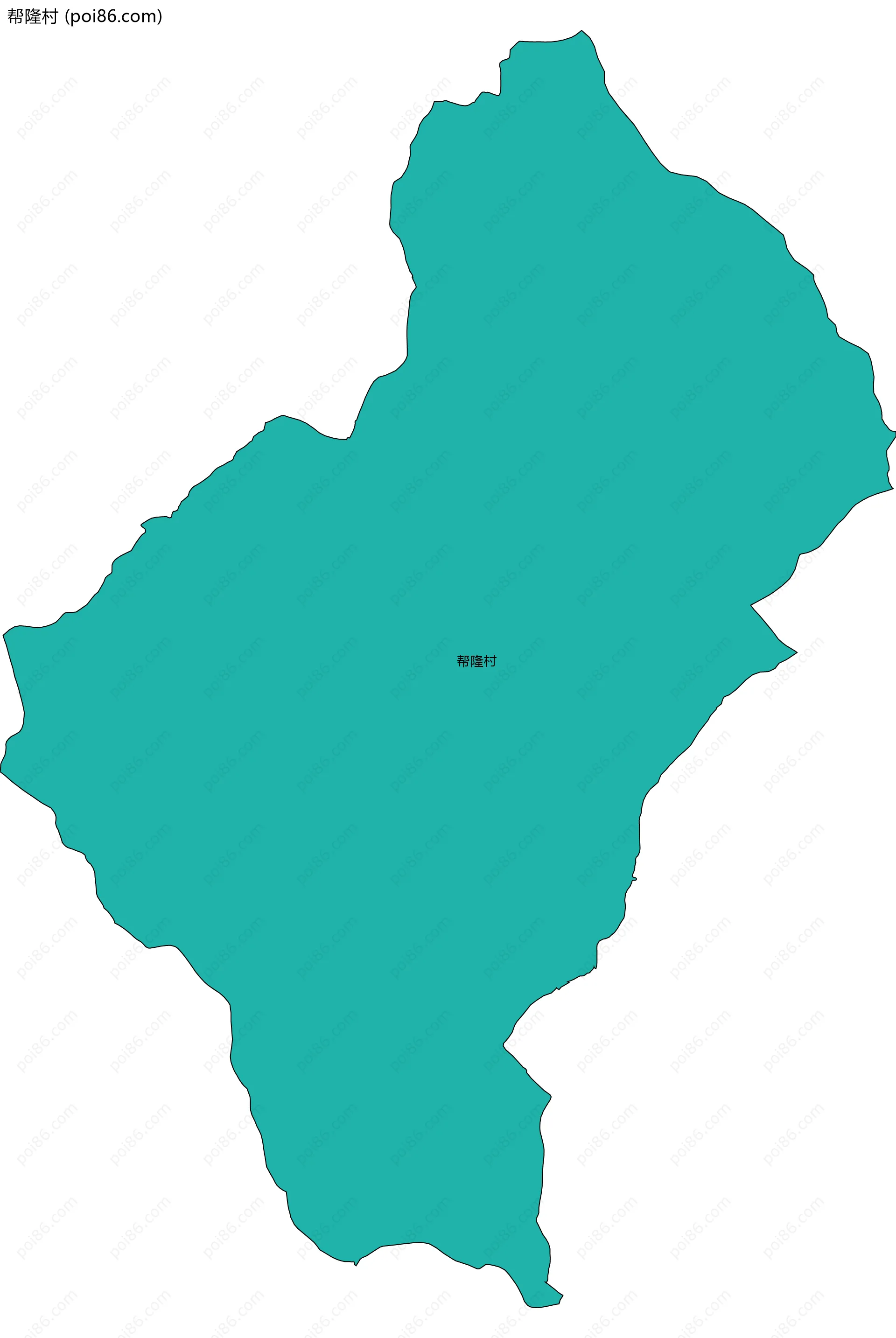 帮隆村边界地图