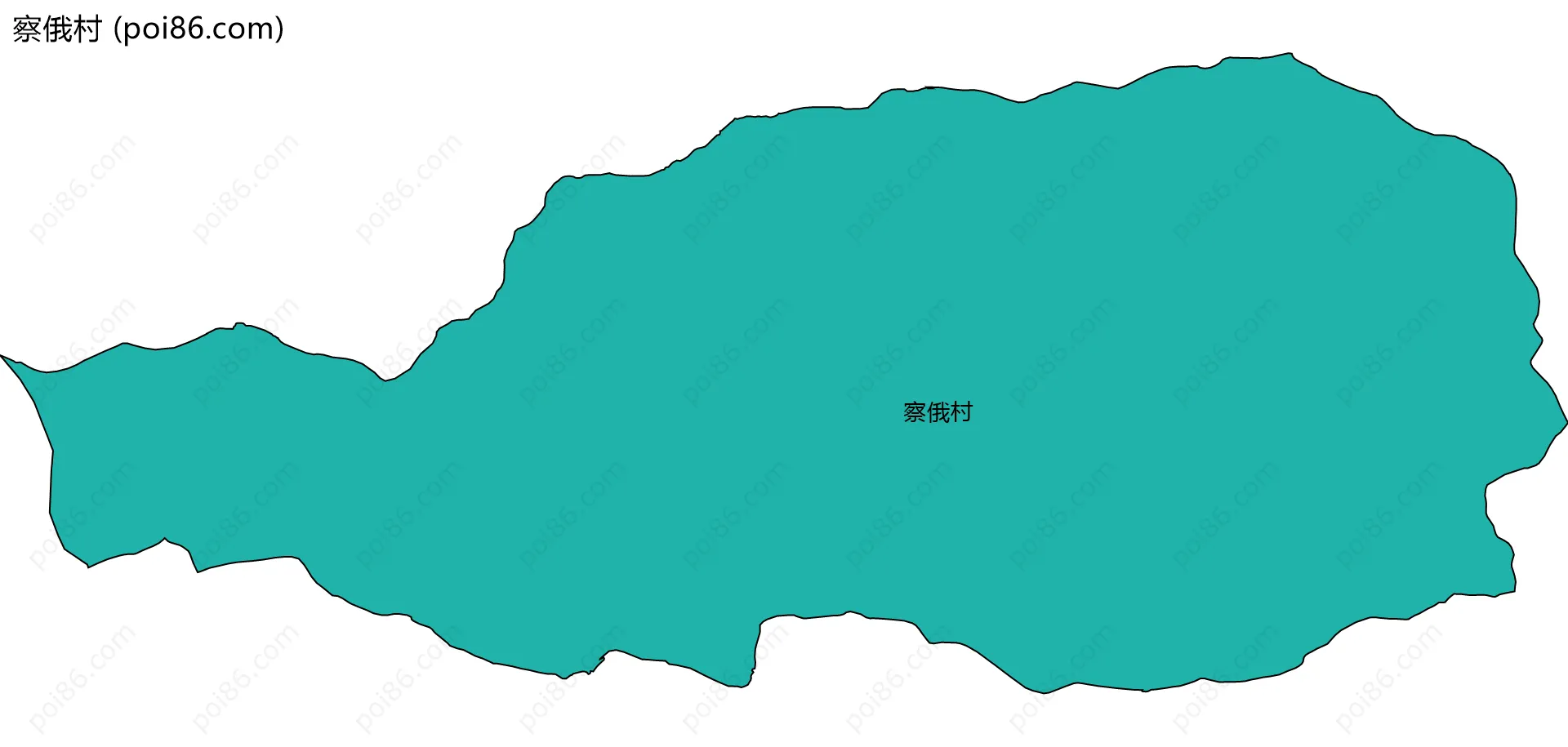 察俄村边界地图