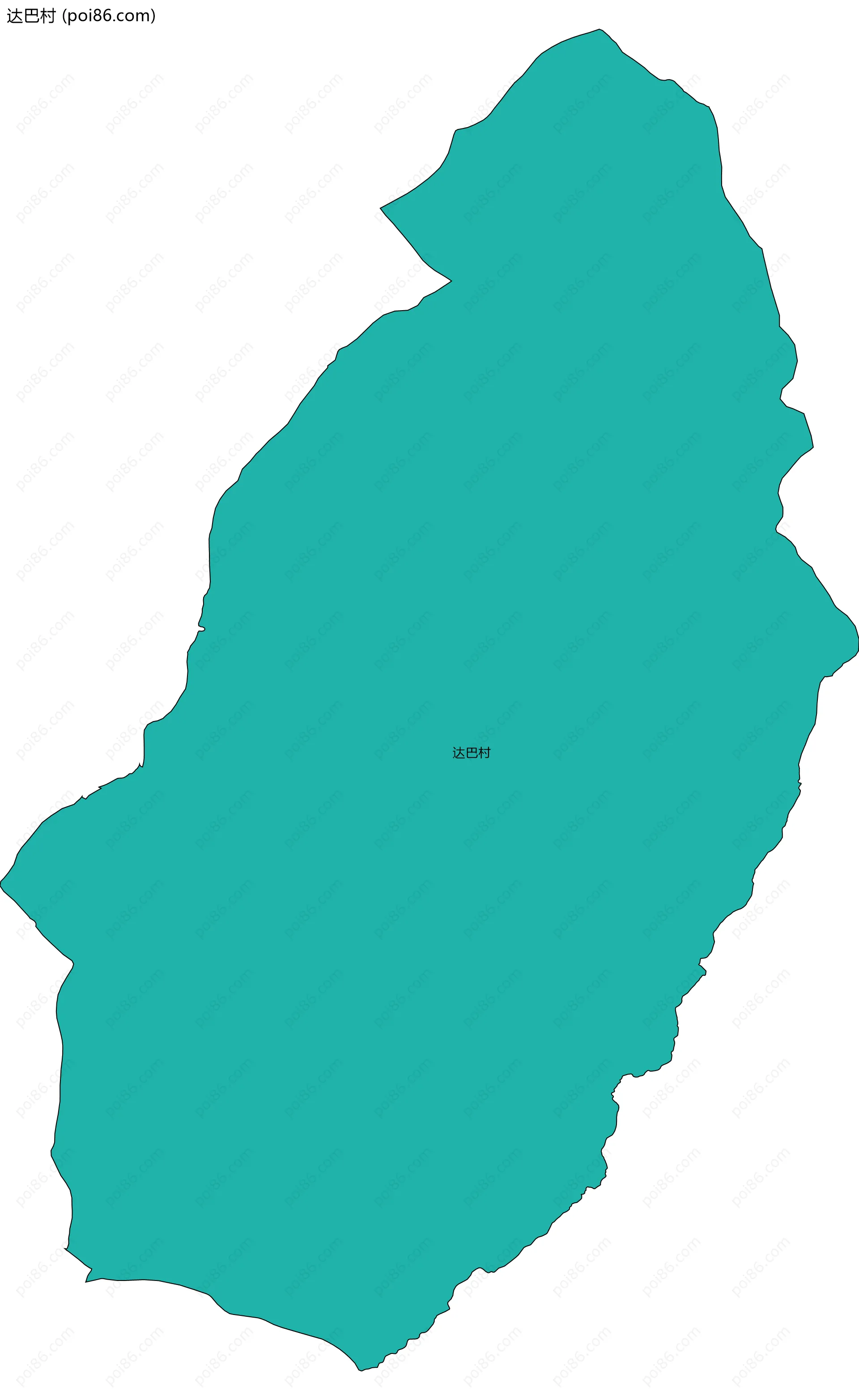 达巴村边界地图