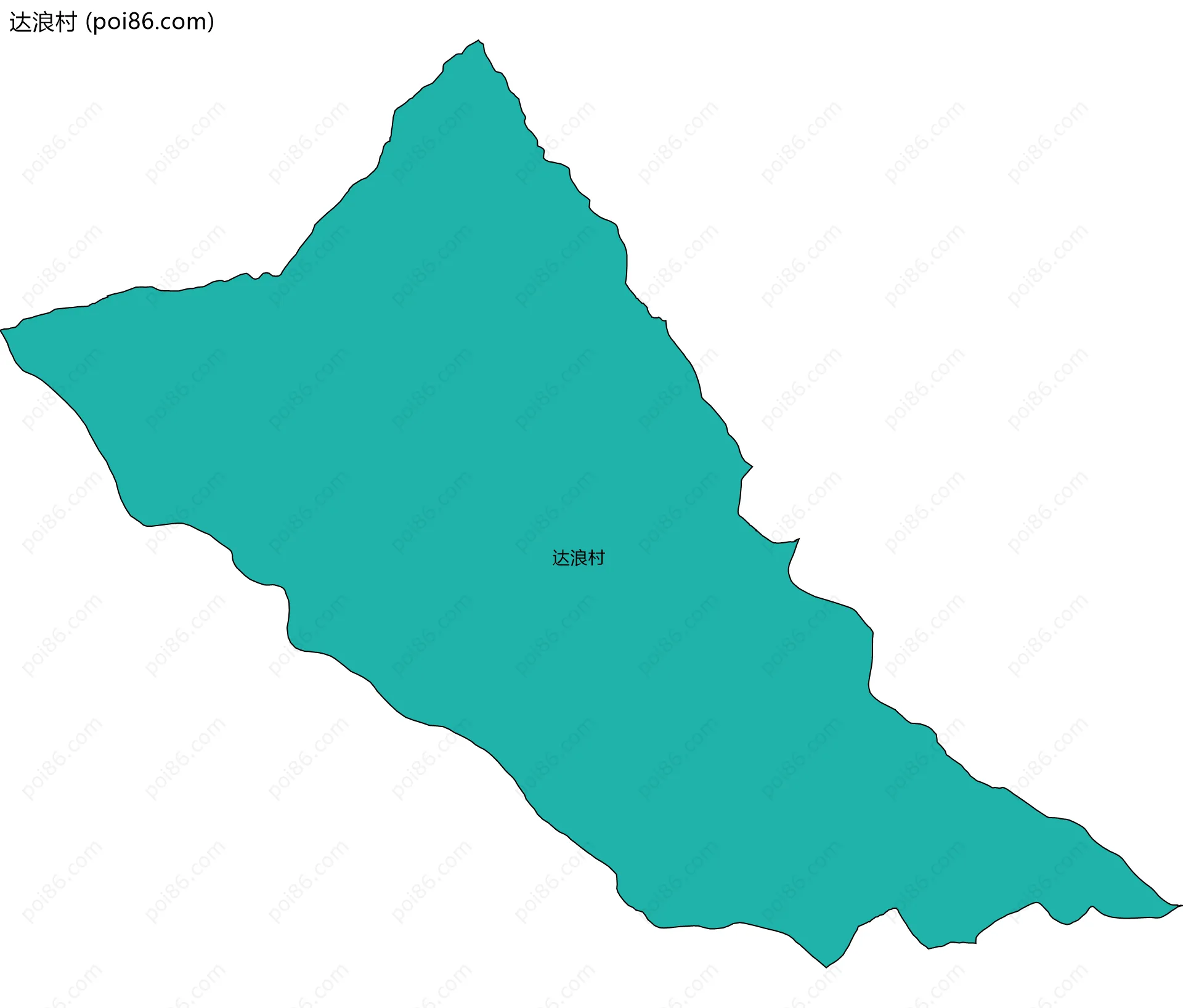 达浪村边界地图