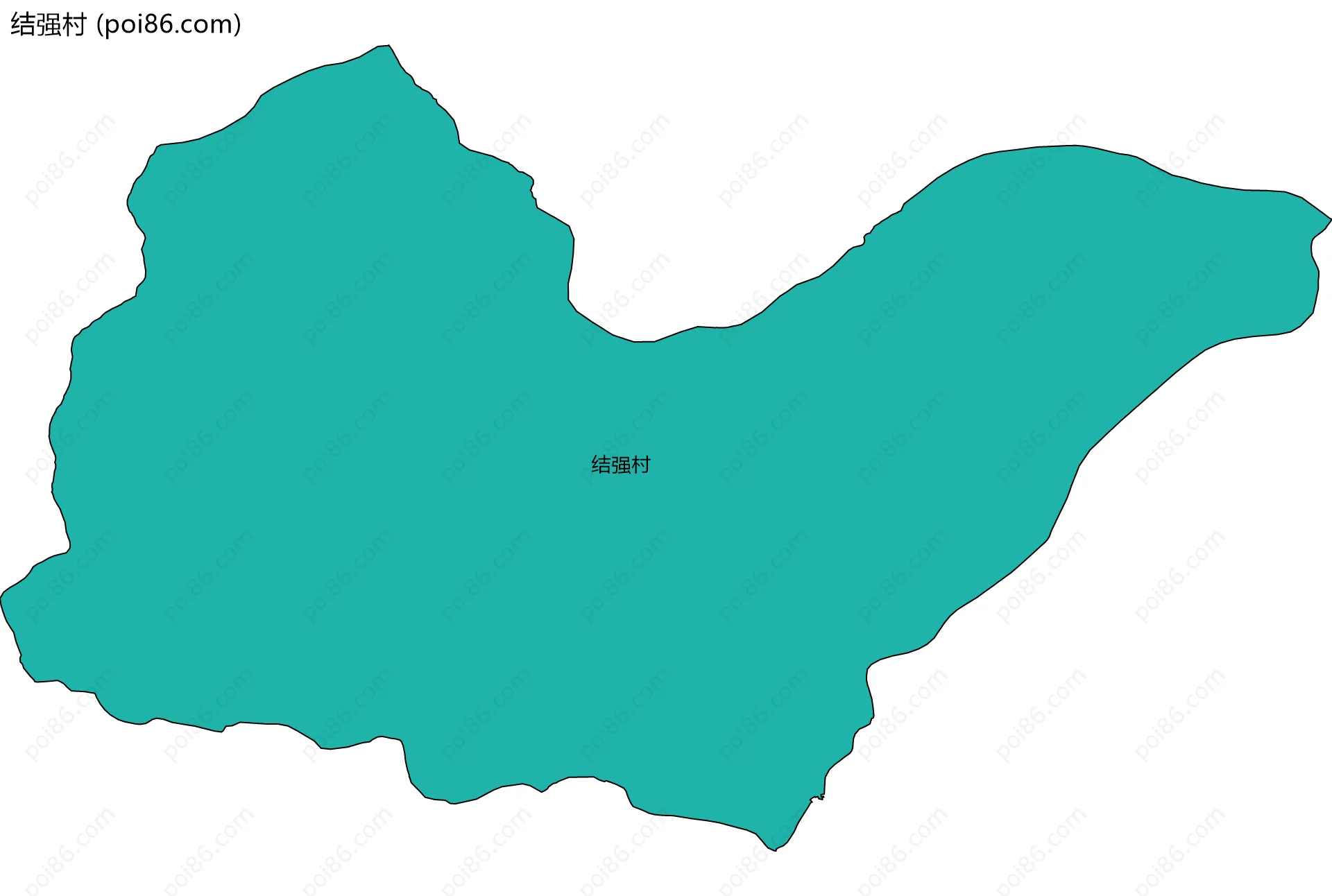 结强村边界地图