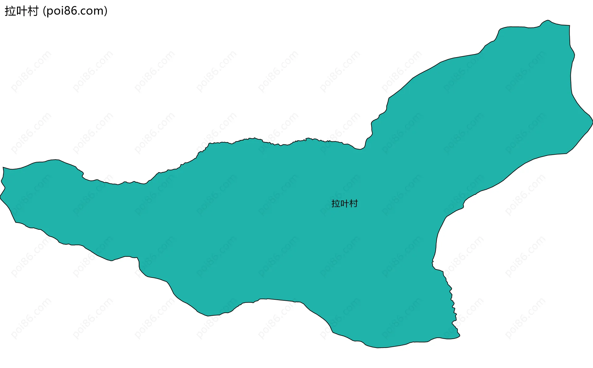 拉叶村边界地图