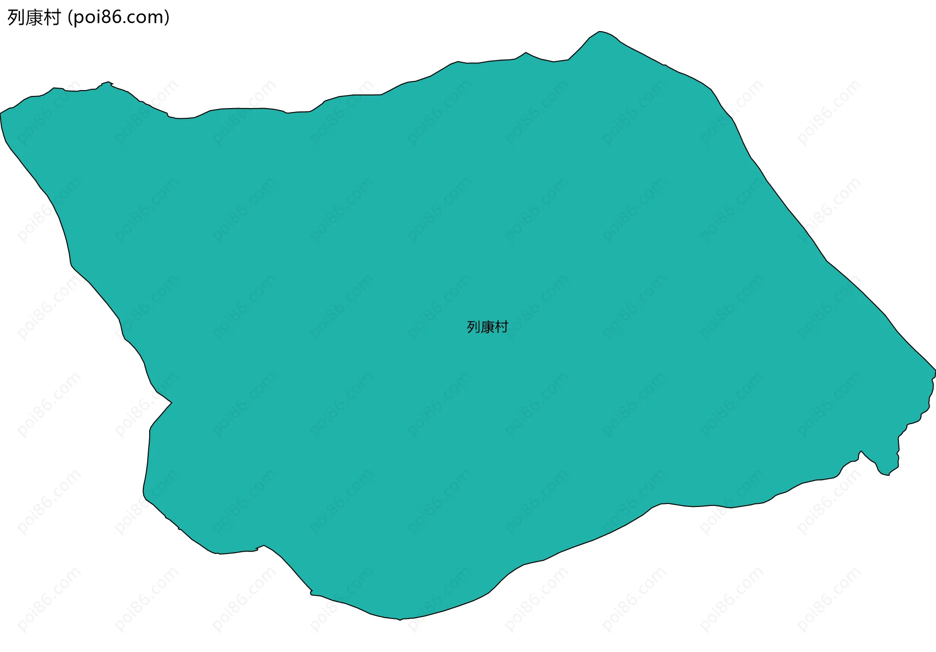 列康村边界地图