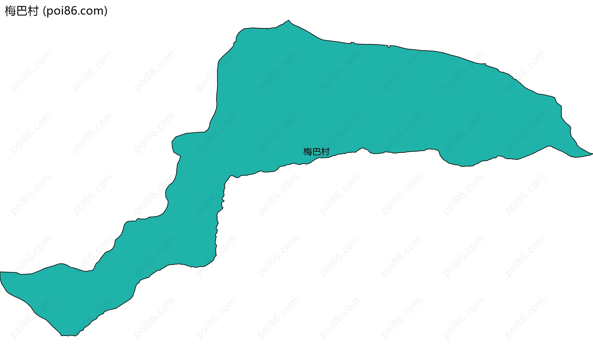 梅巴村边界地图