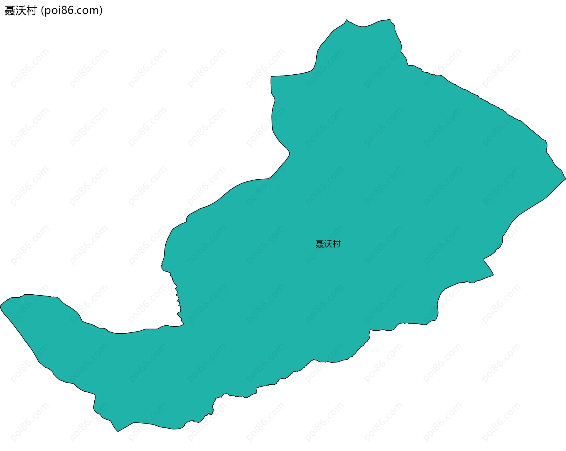 聂沃村边界地图