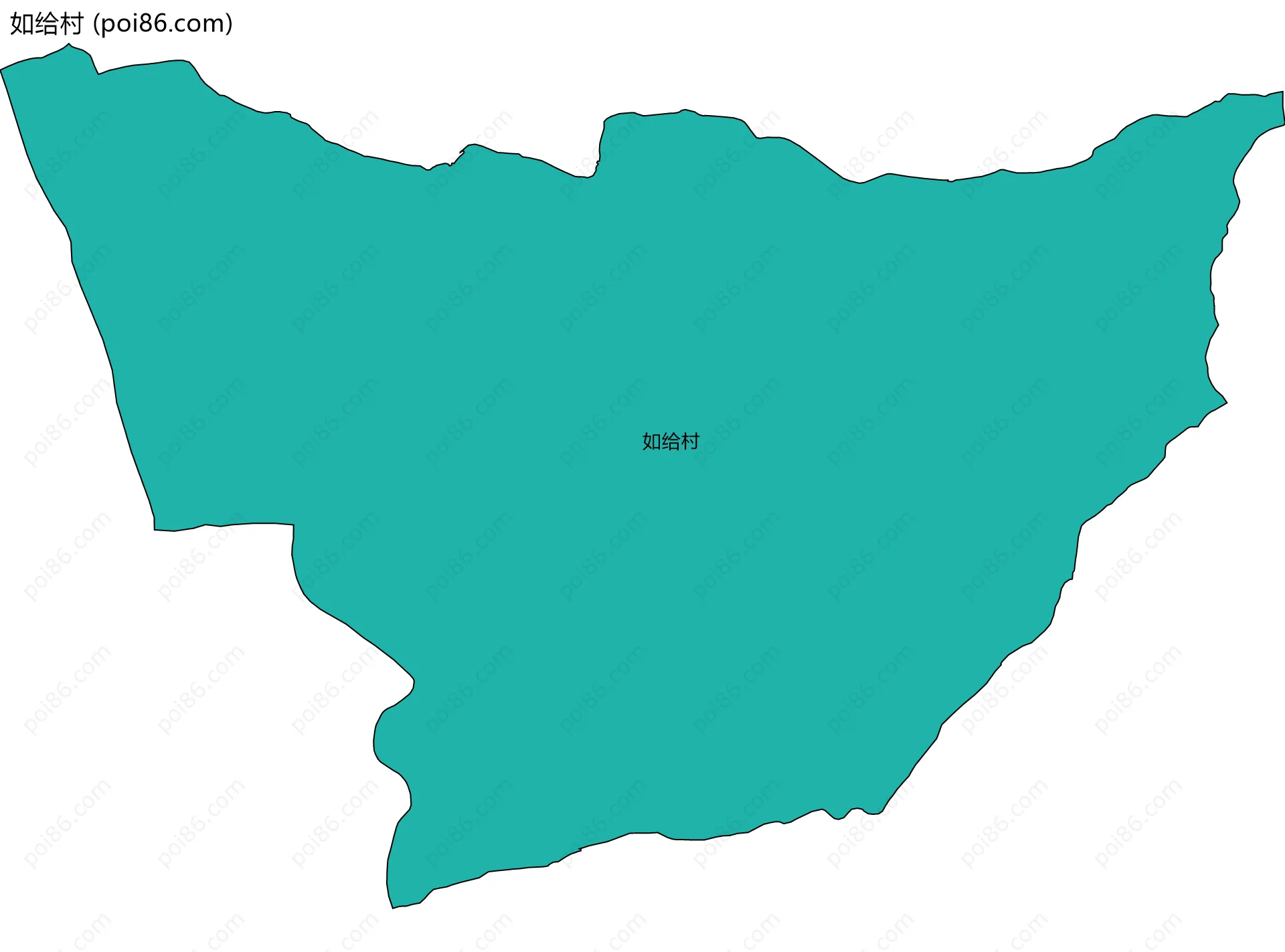 如给村边界地图