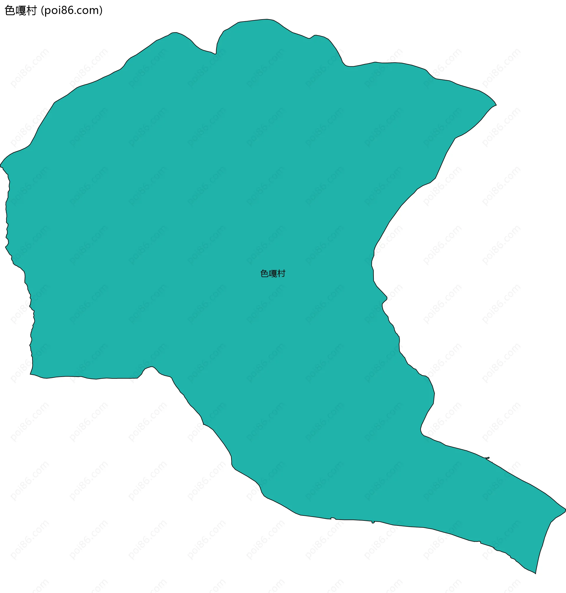 色嘎村边界地图
