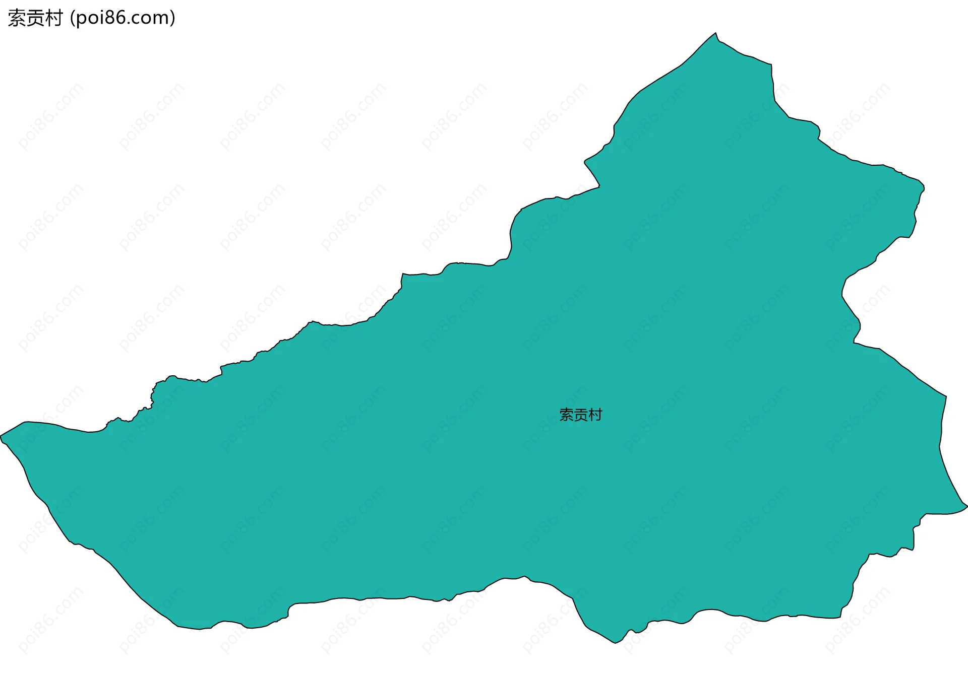 索贡村边界地图