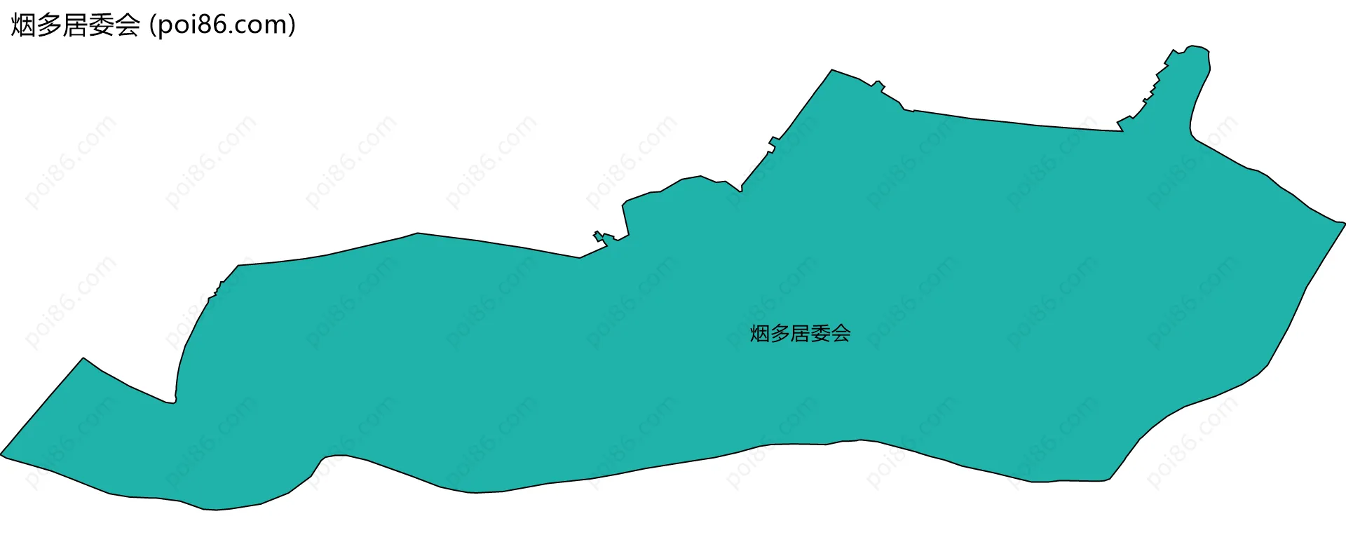 烟多居委会边界地图