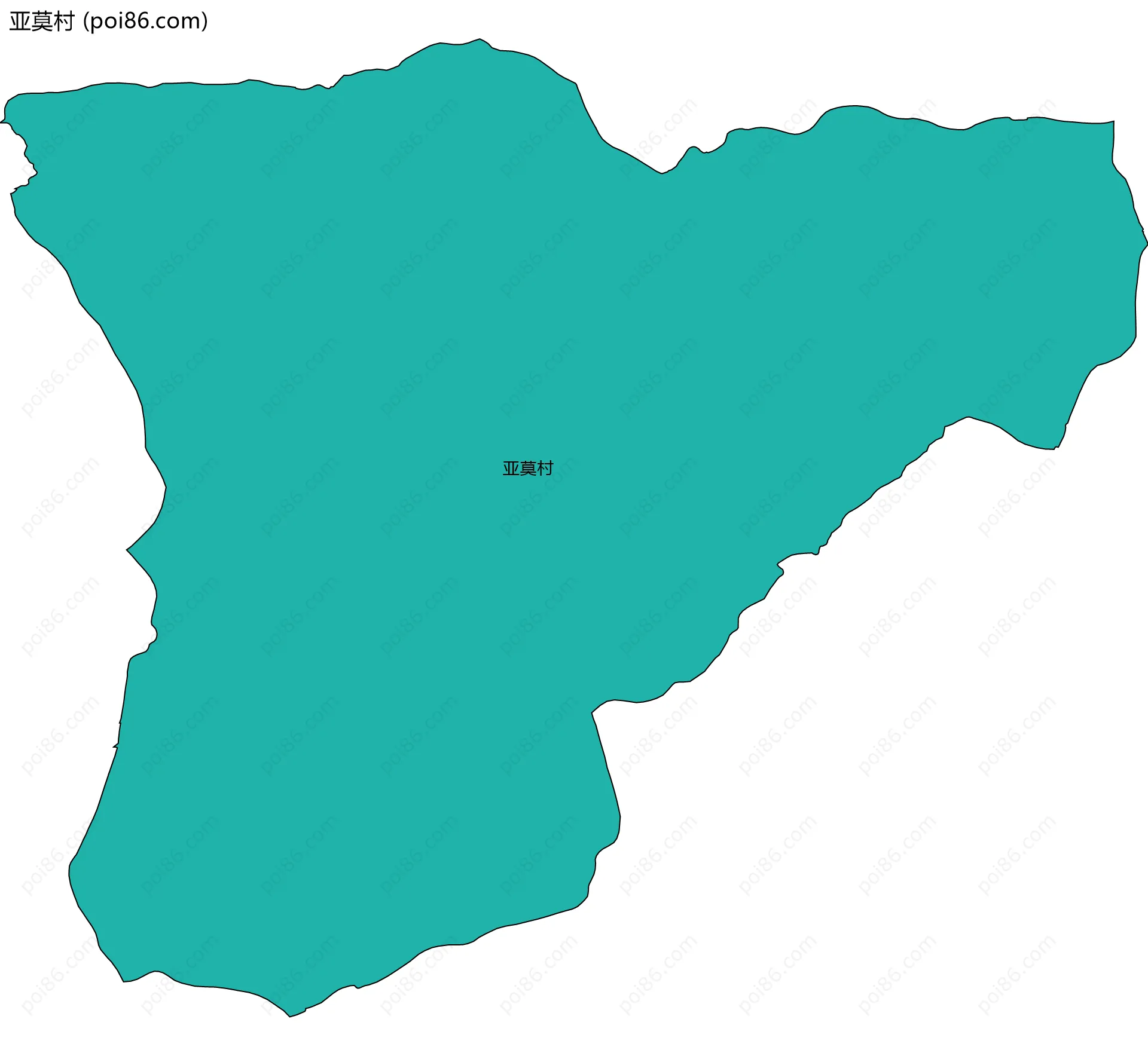 亚莫村边界地图