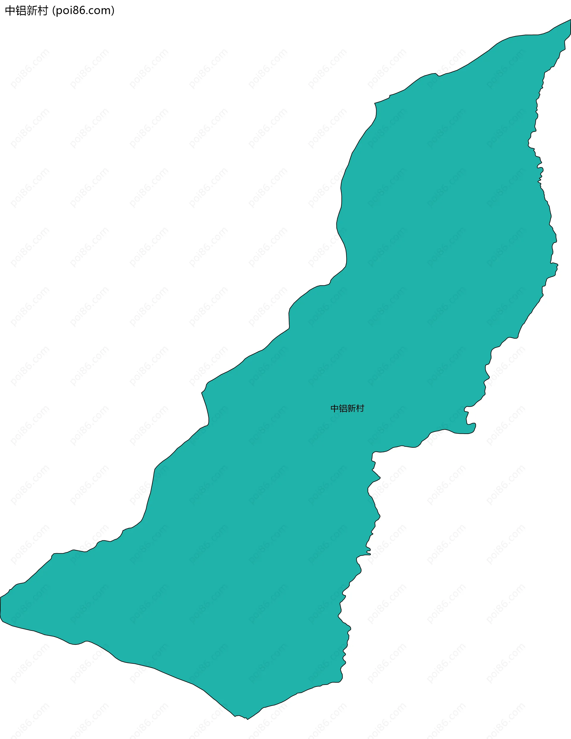 中铝新村边界地图