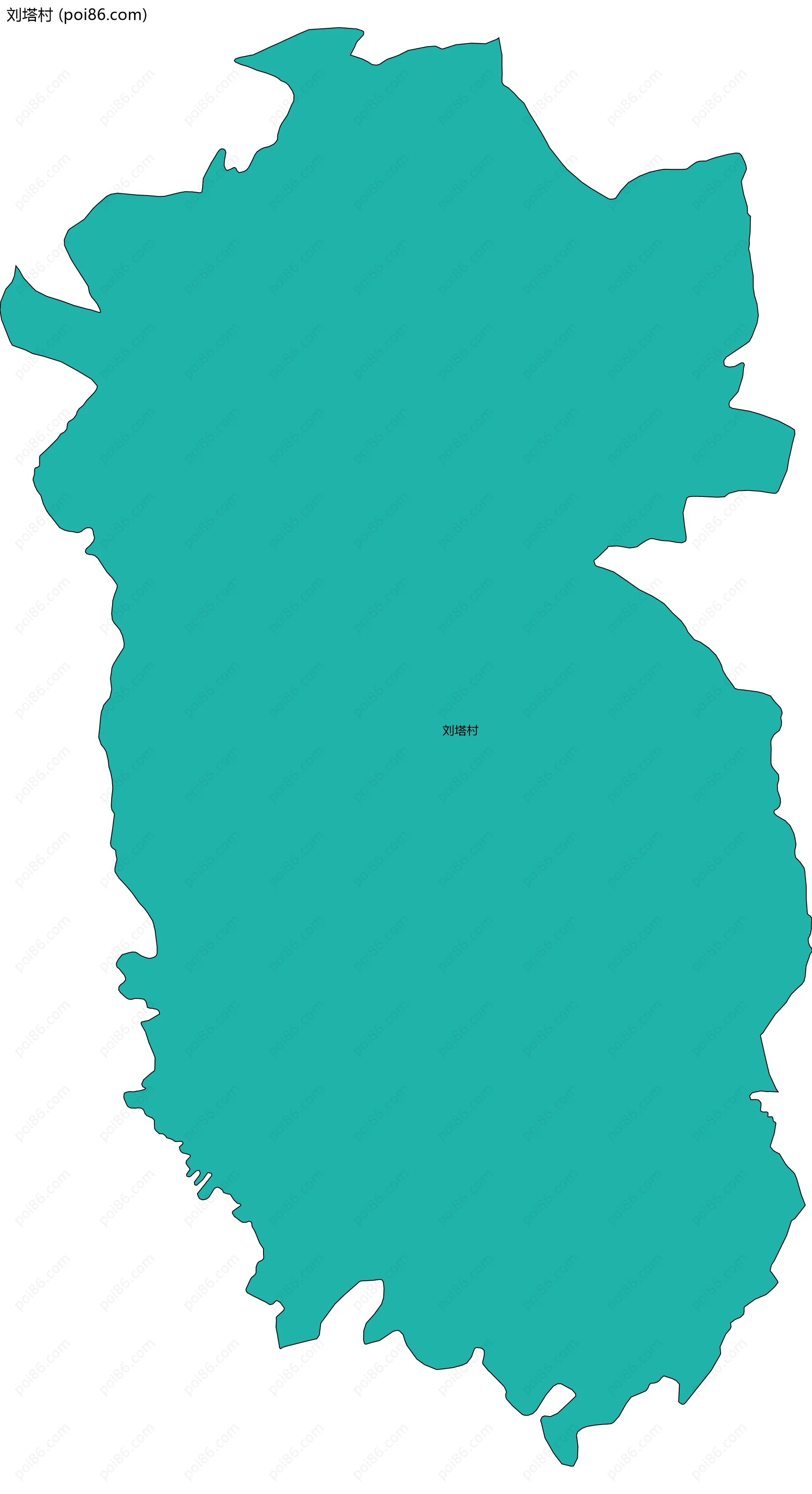 刘塔村边界地图