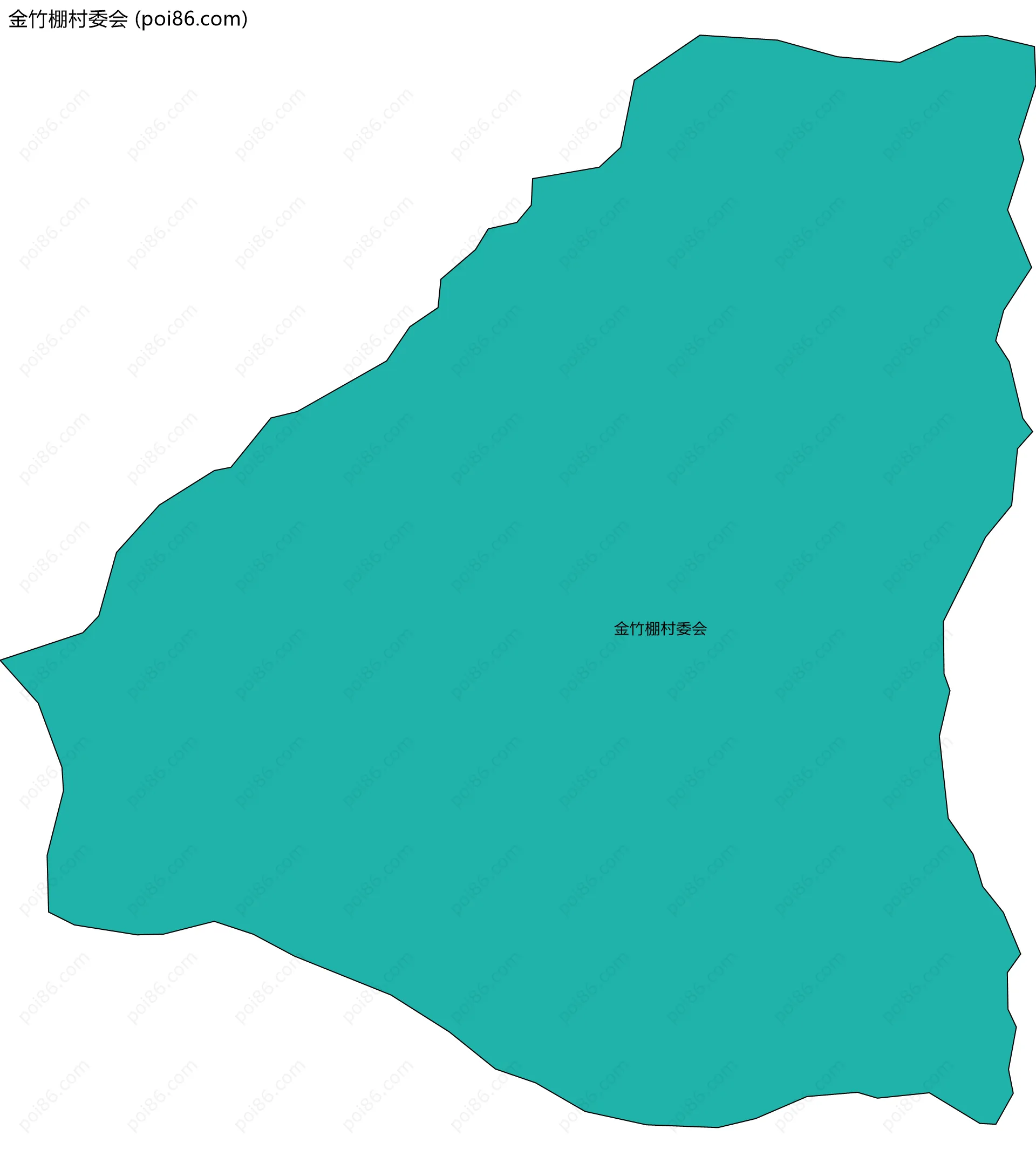 金竹棚村委会边界地图